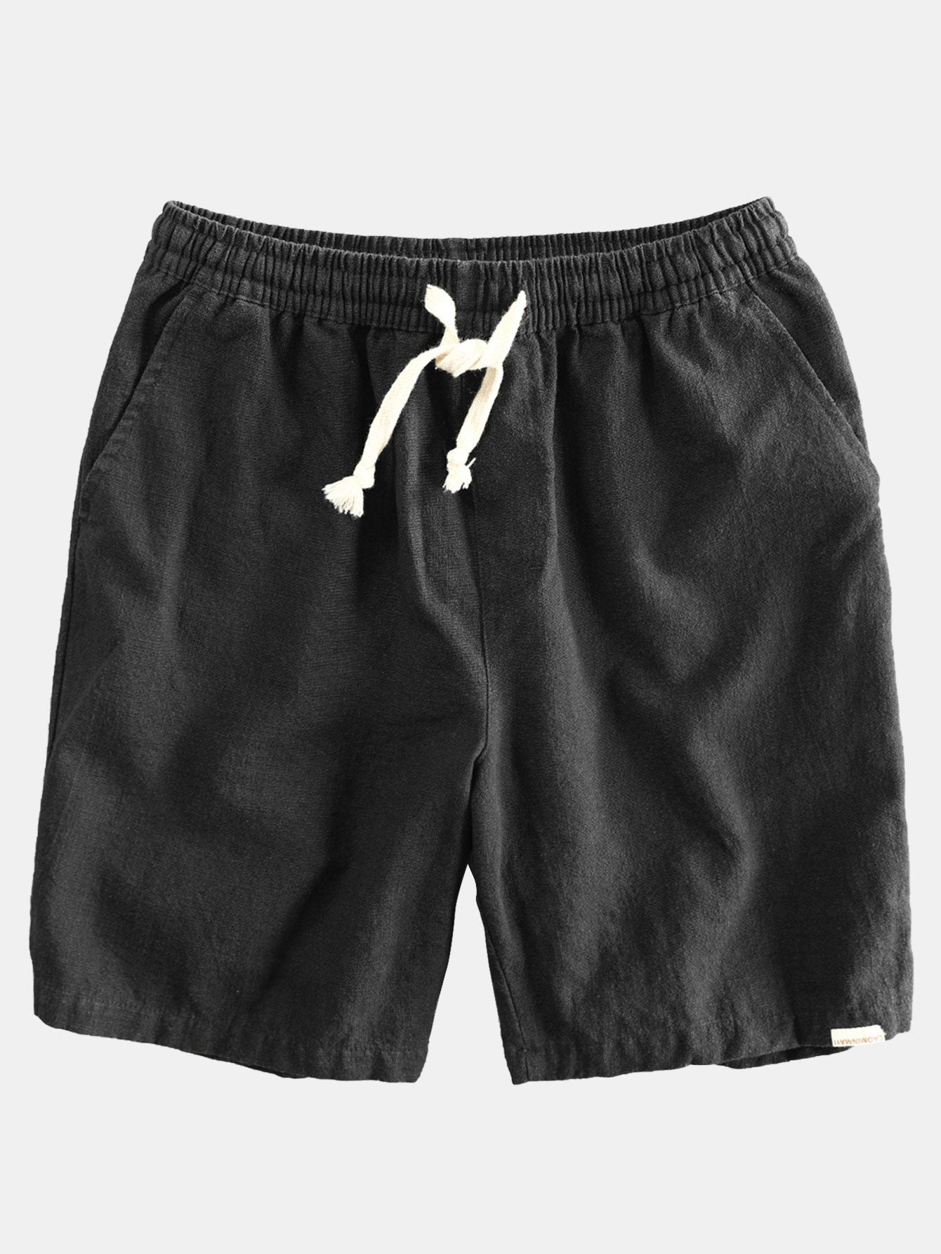 Elephant Geometric Print Shirt & Linen Cotton Blend Drawstring Shorts-Mitchell Shoes
