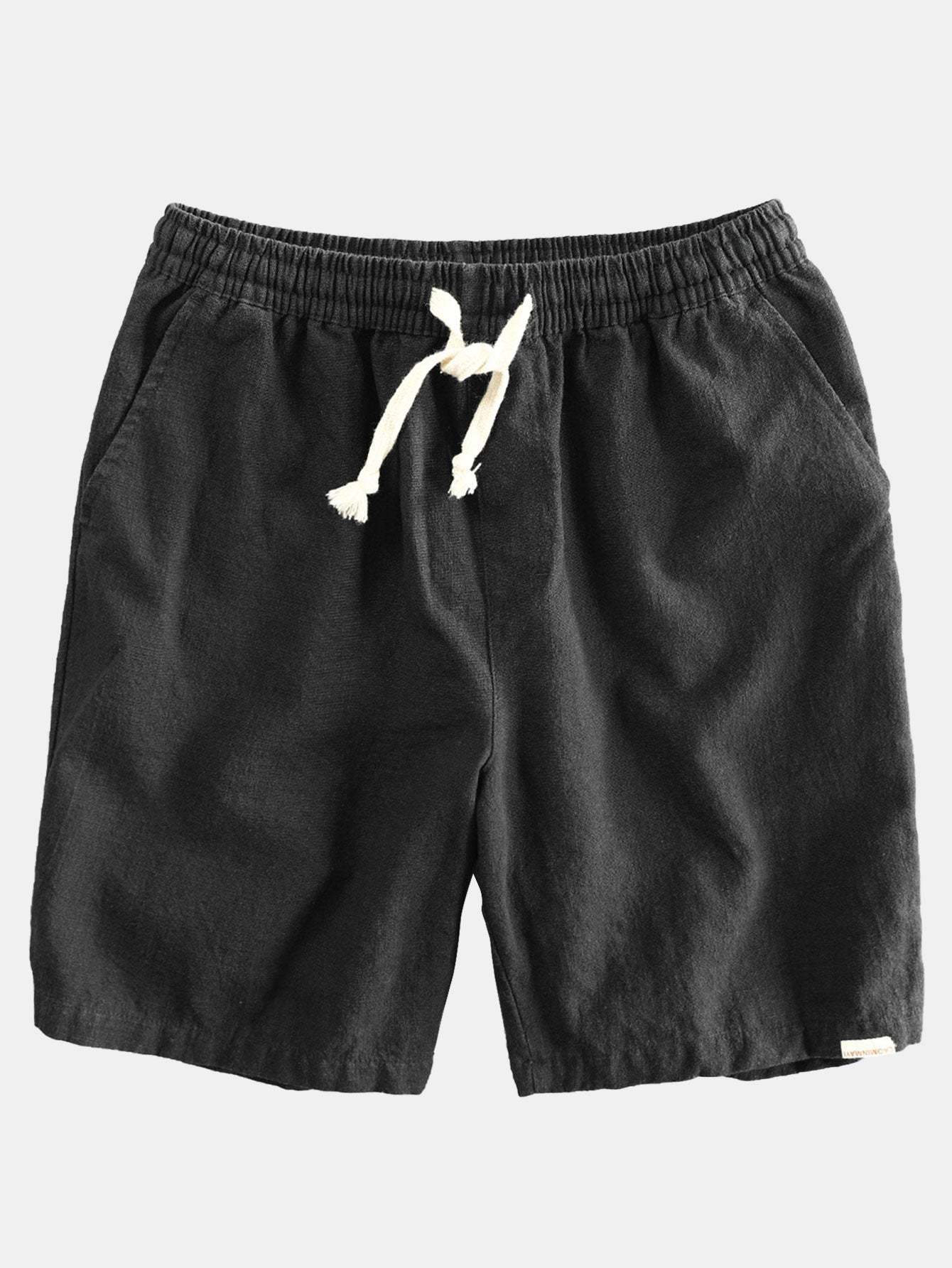 Elephant Geometric Print Shirt & Linen Cotton Blend Drawstring Shorts-Mitchell Shoes