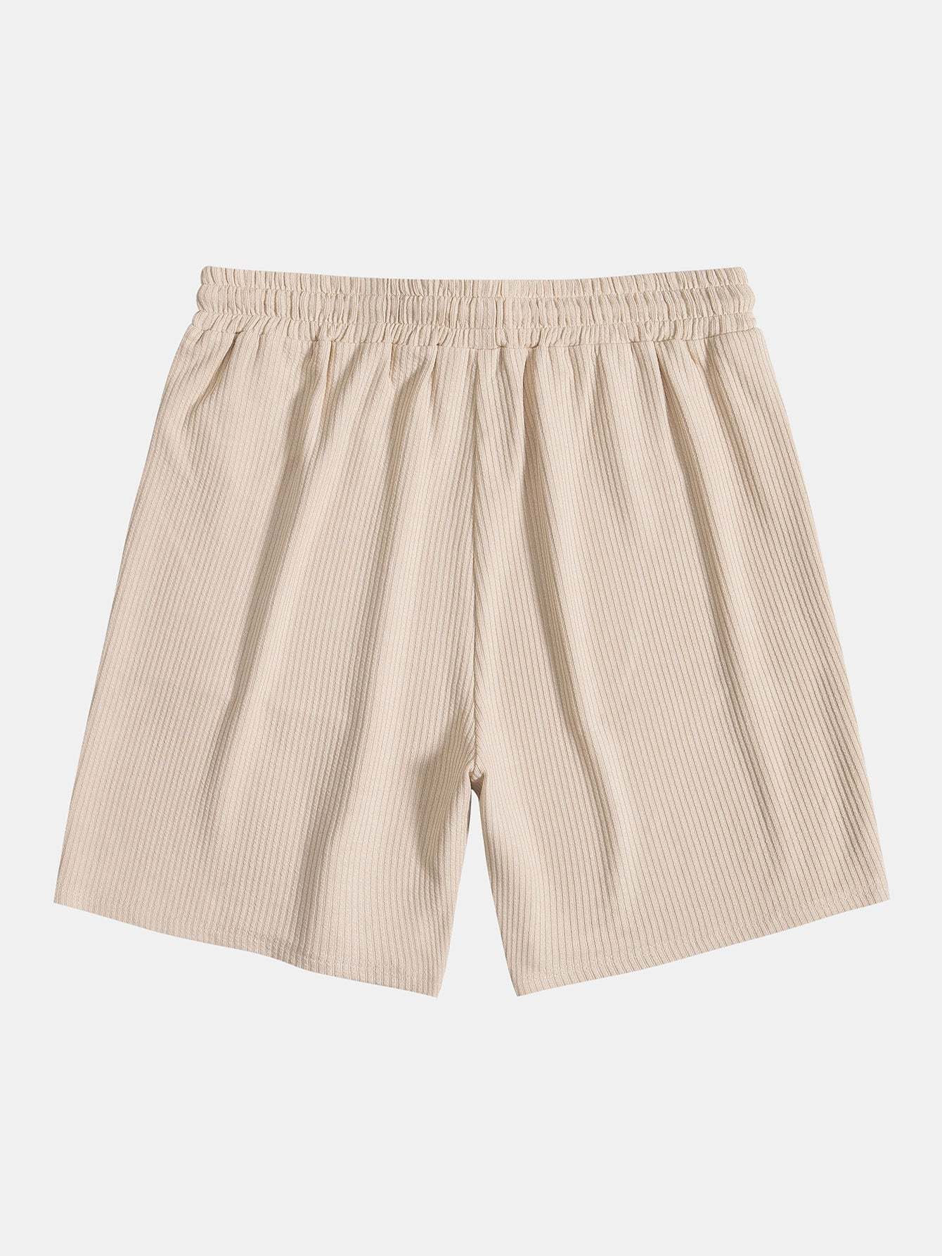 Knitted Ribbed Zip Polo & Shorts-Mitchell Shoes