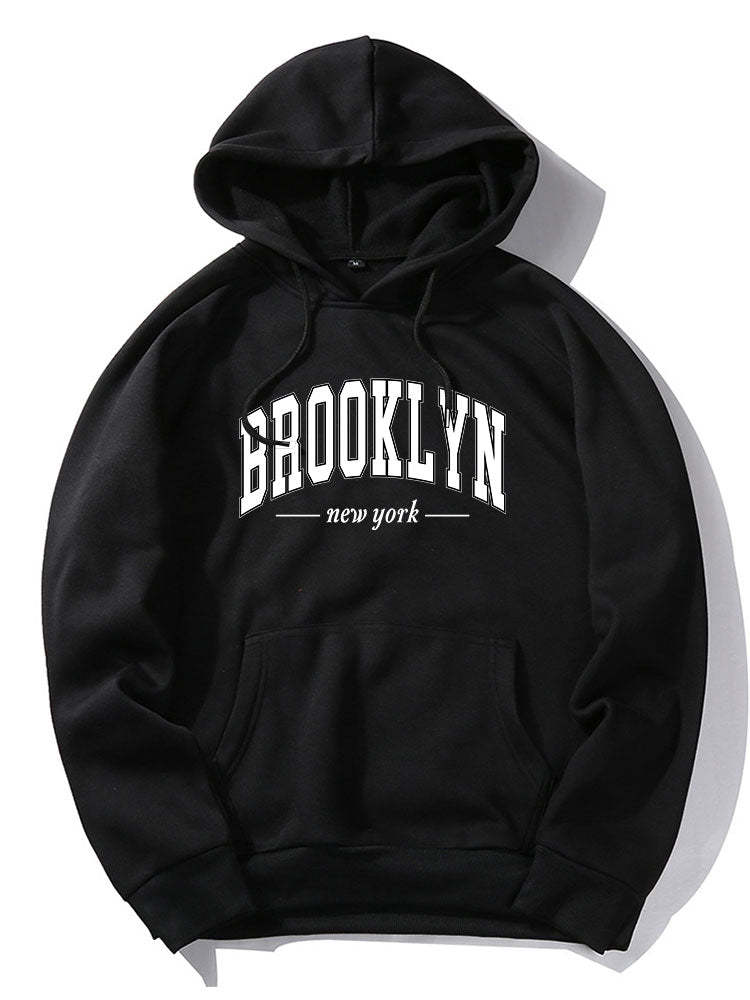 Brooklyn Letter Print Hoodie & Jogger Pants-Mitchell Shoes