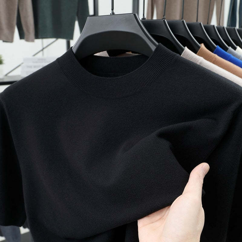 Last Day 50% OFF🔥Men's Stand Collar Cashmere Casual T-shirt (Buy 2 Free Shipping)