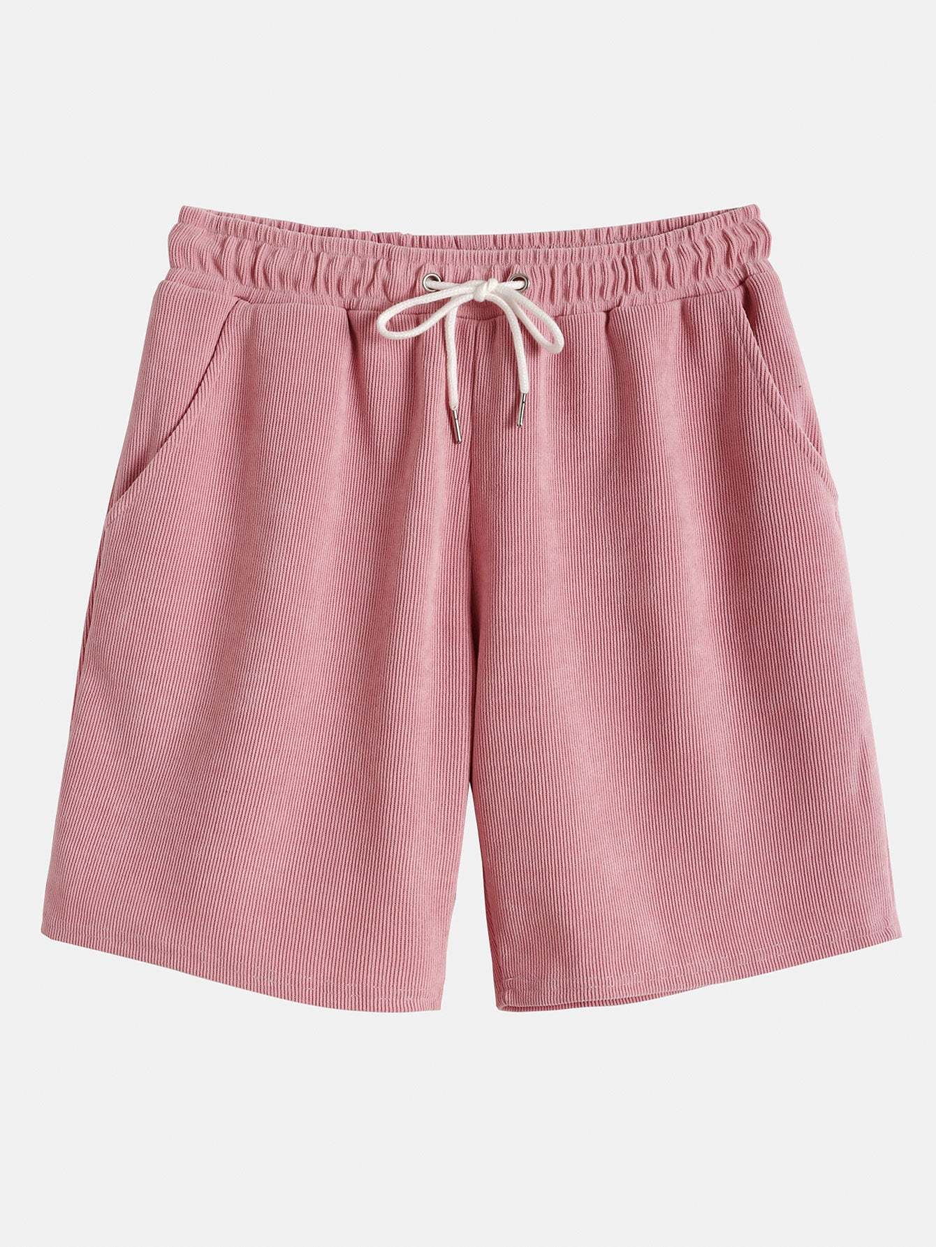 Dropped Shoulder Corduroy T-Shirt & Shorts-Mitchell Shoes