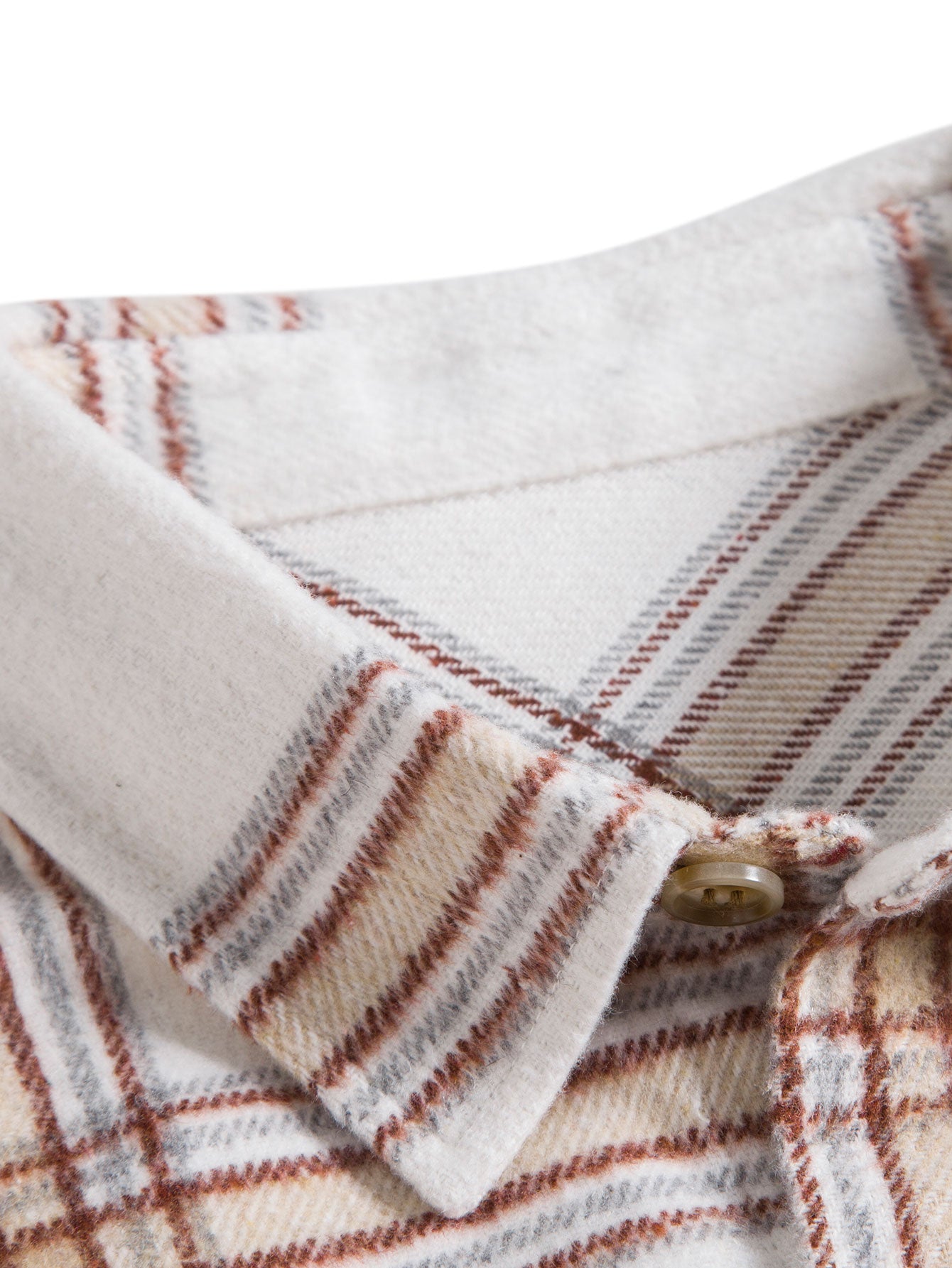 Flannel Plaid Overshirt With Pocket-Mitchell Shoes
