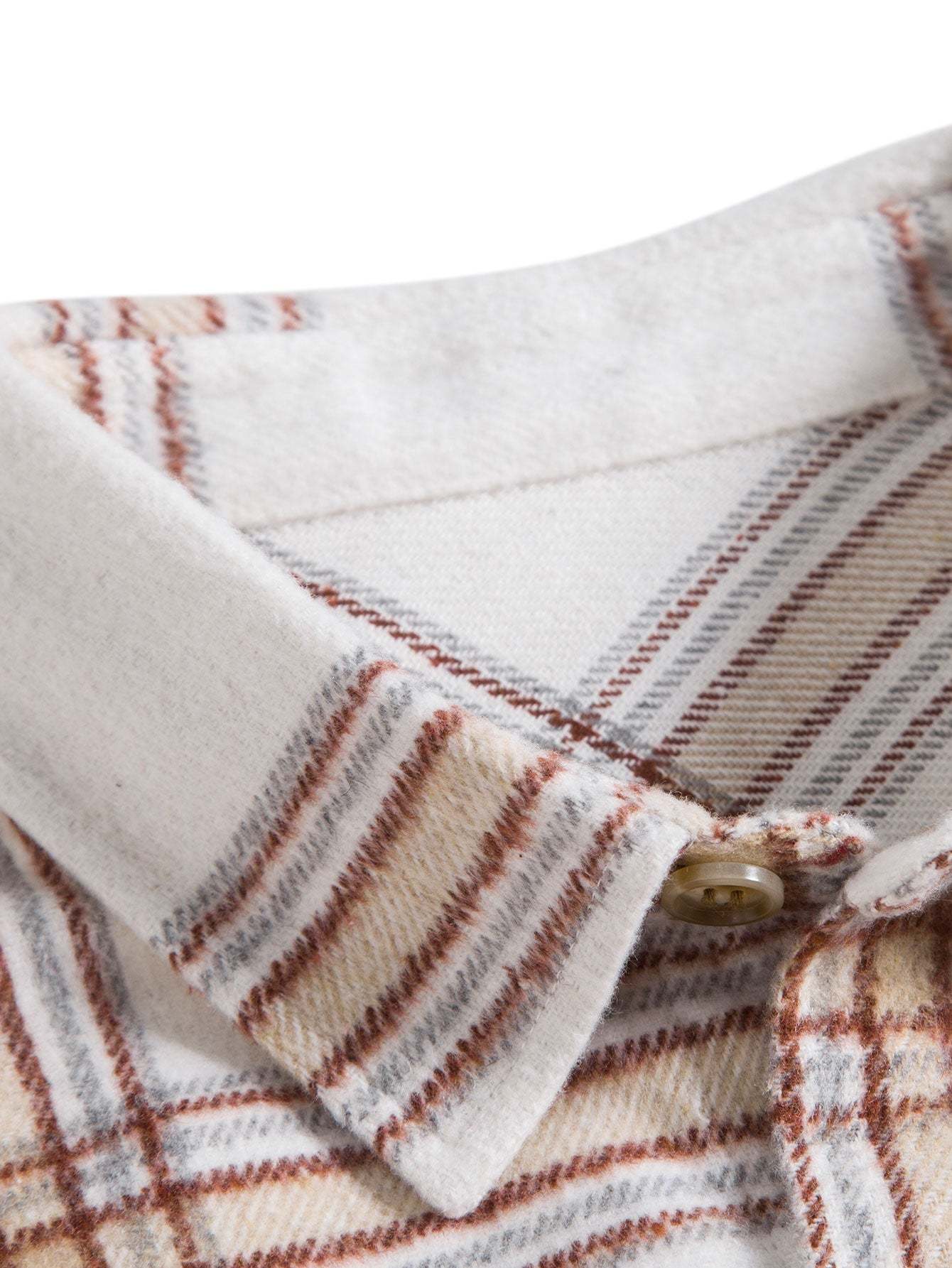 Flannel Plaid Overshirt With Pocket-Mitchell Shoes