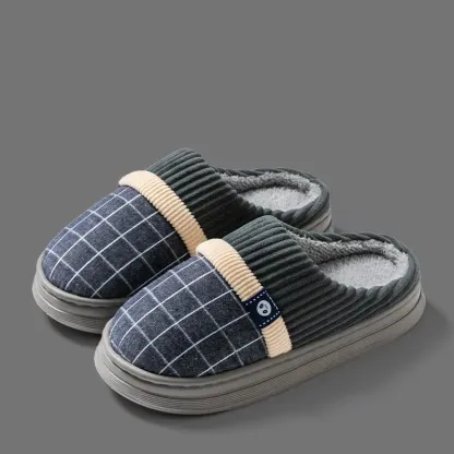 Men’s CozyGrip Fur-Lined Anti-Slip Winter Slippers
