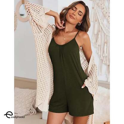 ✨✨Plus Size Women Fashion Wide Leg Suspender Jumpsuit with Pockets Curvy Overalls 【Super Stretchy】【Plus Size S-5XL】