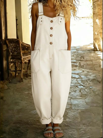 📦📦LAST DAY SAVE 49% ⏰Women's Casual Denim Jumpsuit With Adjustable Buckle