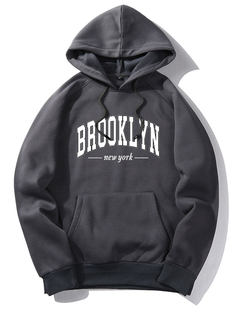 Brooklyn Letter Print Hoodie & Jogger Pants-Mitchell Shoes