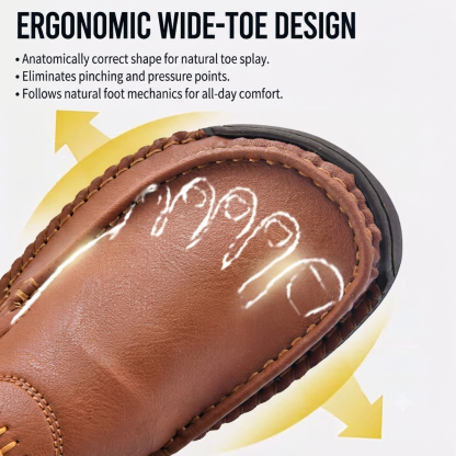 Mitchell Shoes Men's Handmade Genuine Leather Moccasins Wide Fit