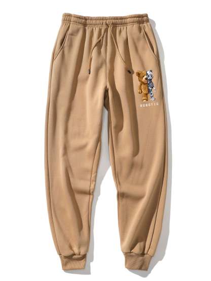 Robot Bear Graphic Hoodies & Jogger Pants-Mitchell Shoes