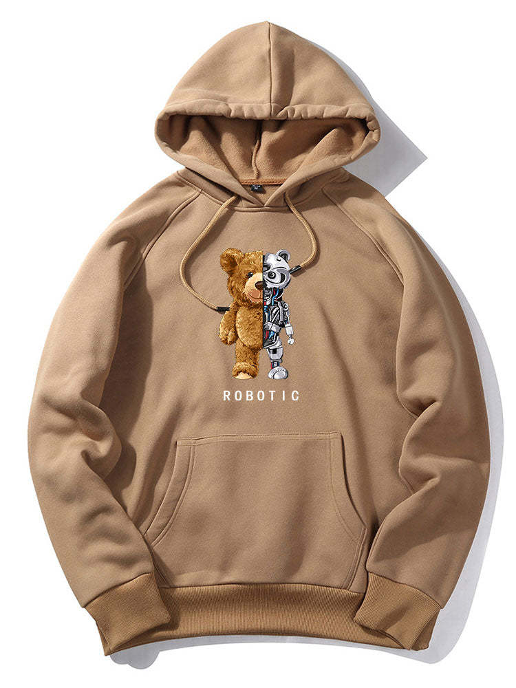 Robot Bear Graphic Hoodies & Jogger Pants-Mitchell Shoes