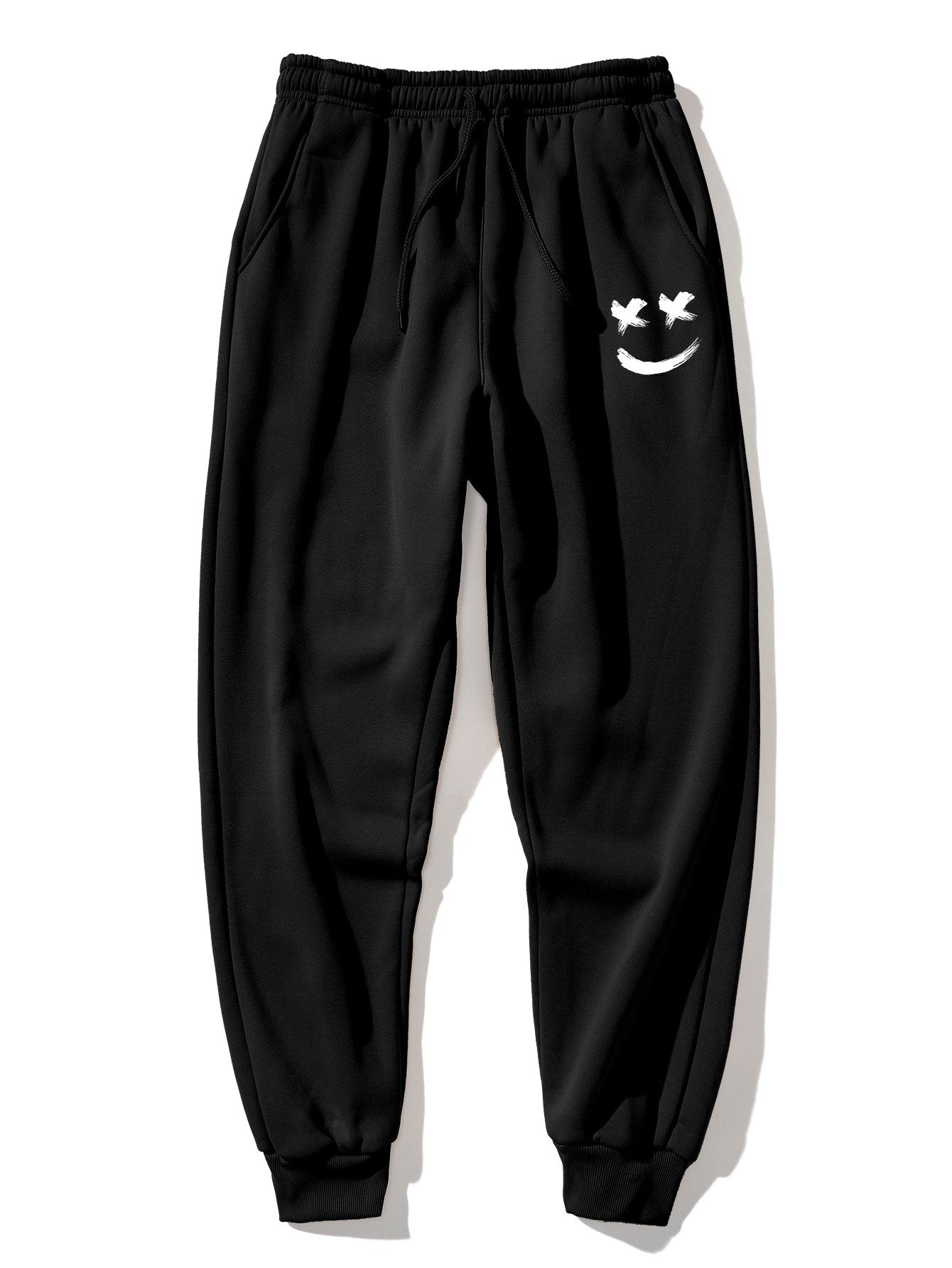 Brushstroke Smiley Print Hoodie & Jogger Pants-Mitchell Shoes