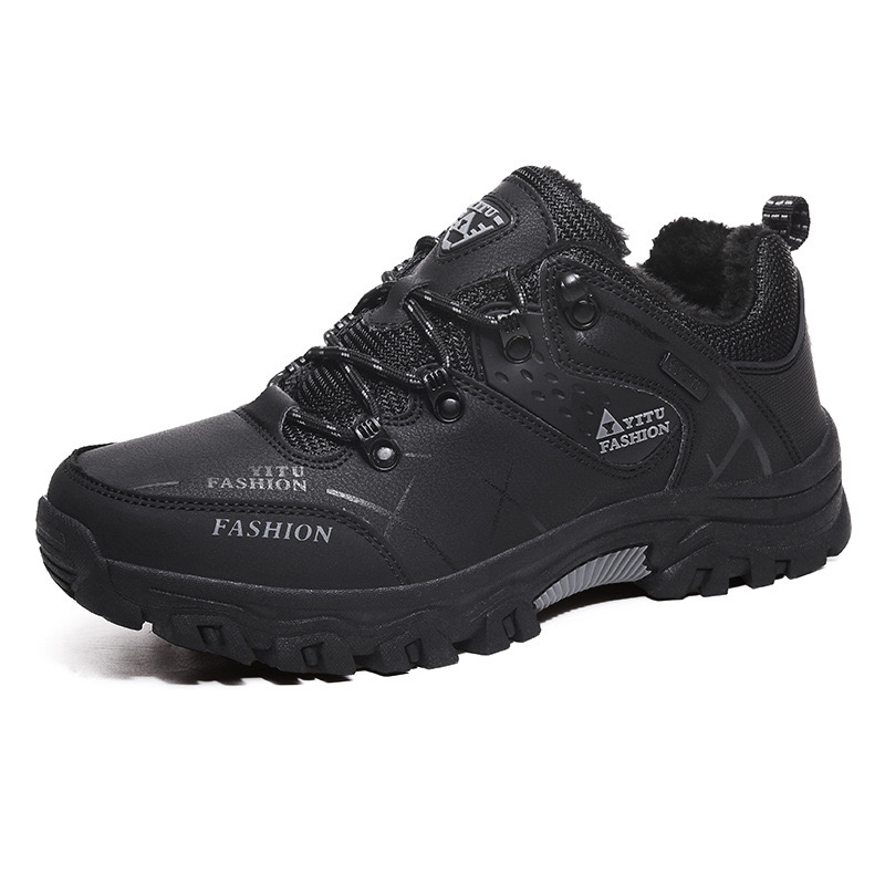 Men's Anti-slip Low-top Leather Hiking Shoes