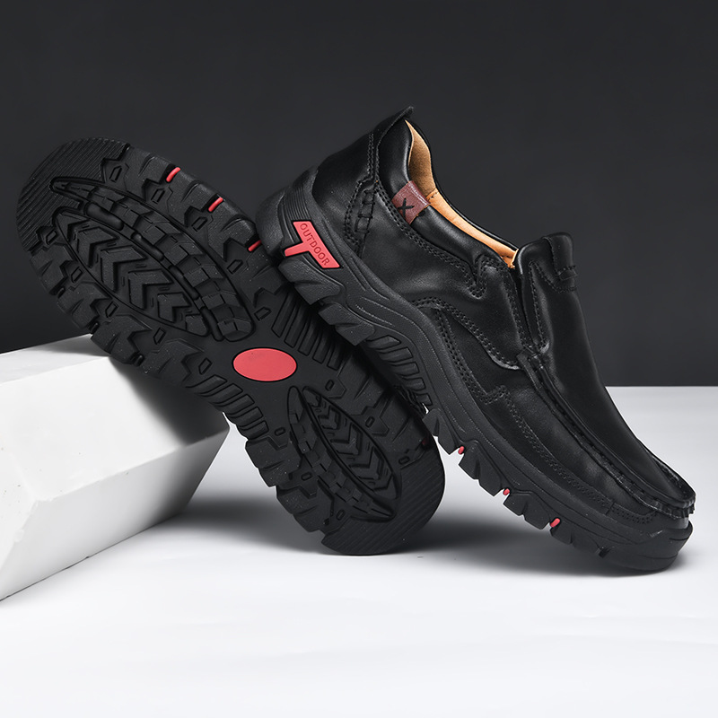 Men's Leather Casual Shoes Non-slip Loafers