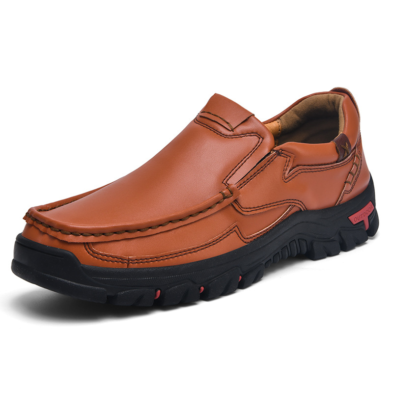Men's Leather Casual Shoes Non-slip Loafers