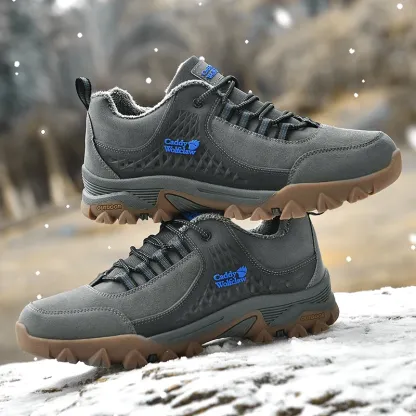 Men's Non-slip Thick Bottom Leather Sneakers