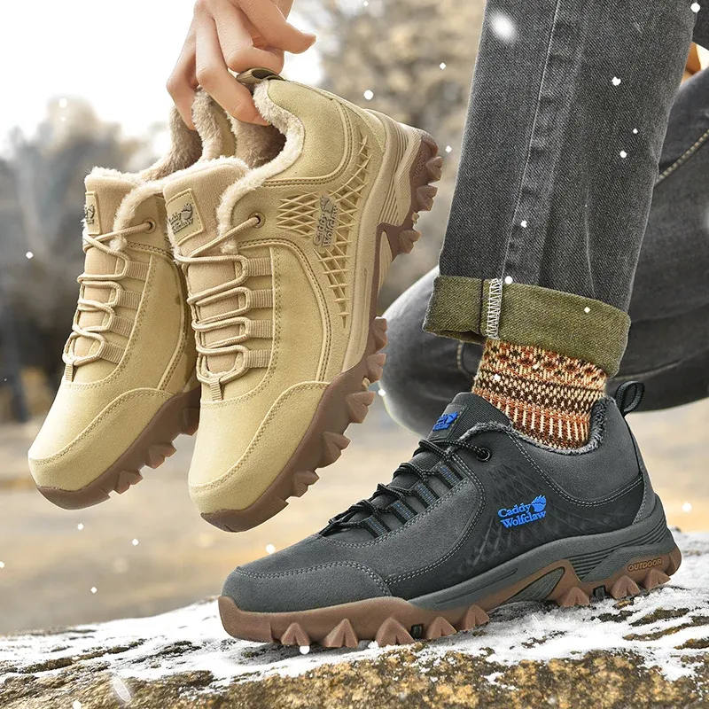 Men's Non-slip Thick Bottom Leather Sneakers