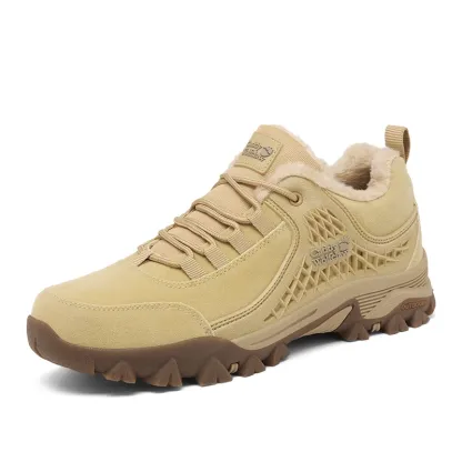 Men's Non-slip Thick Bottom Leather Sneakers