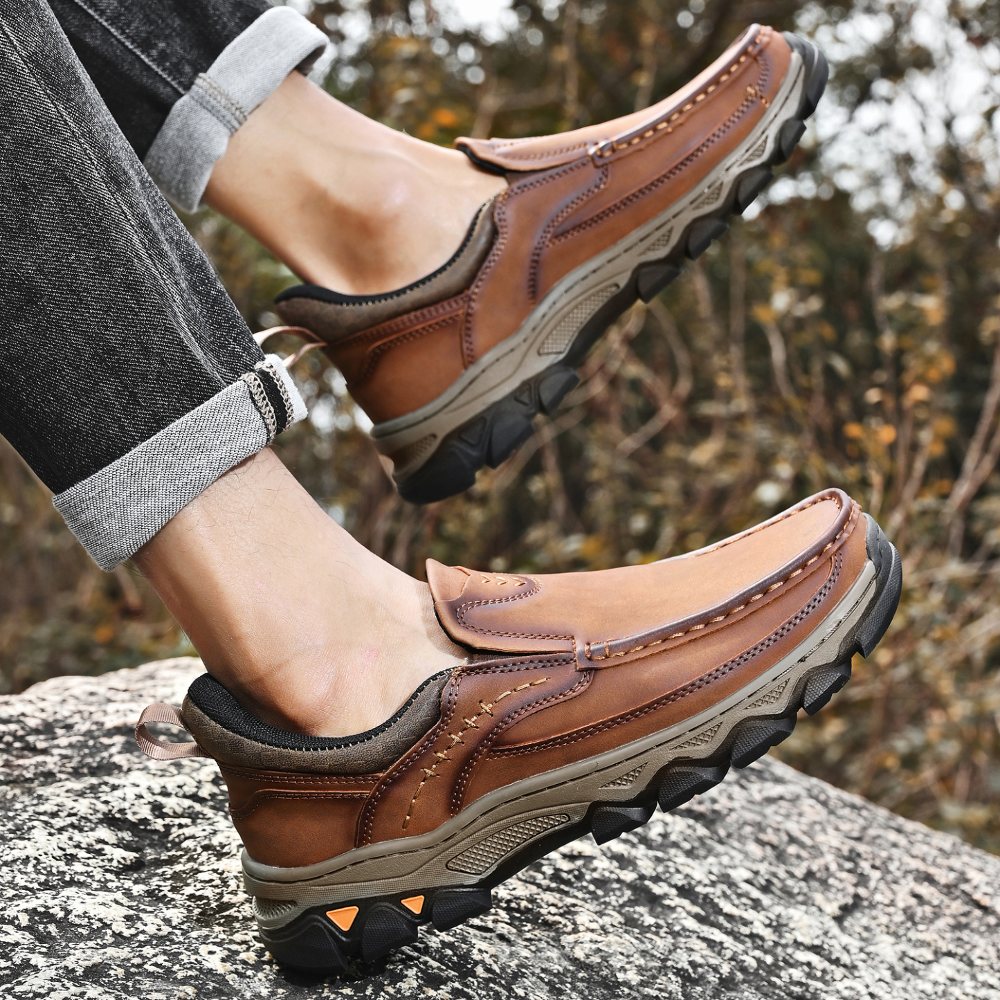 Mitchell Shoes Men’s EasePro Leather Slip-On Loafer