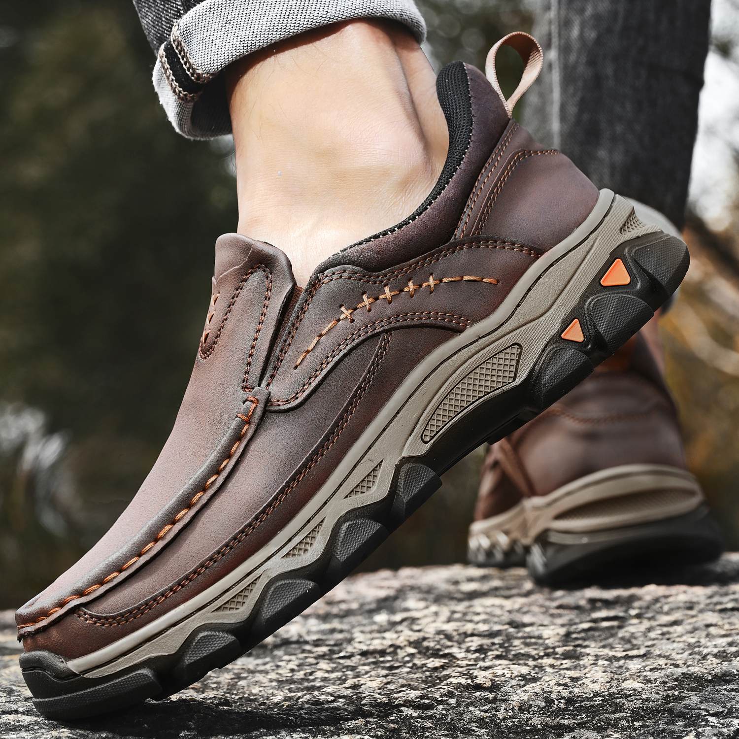 Mitchell Shoes Men’s EasePro Leather Slip-On Loafer