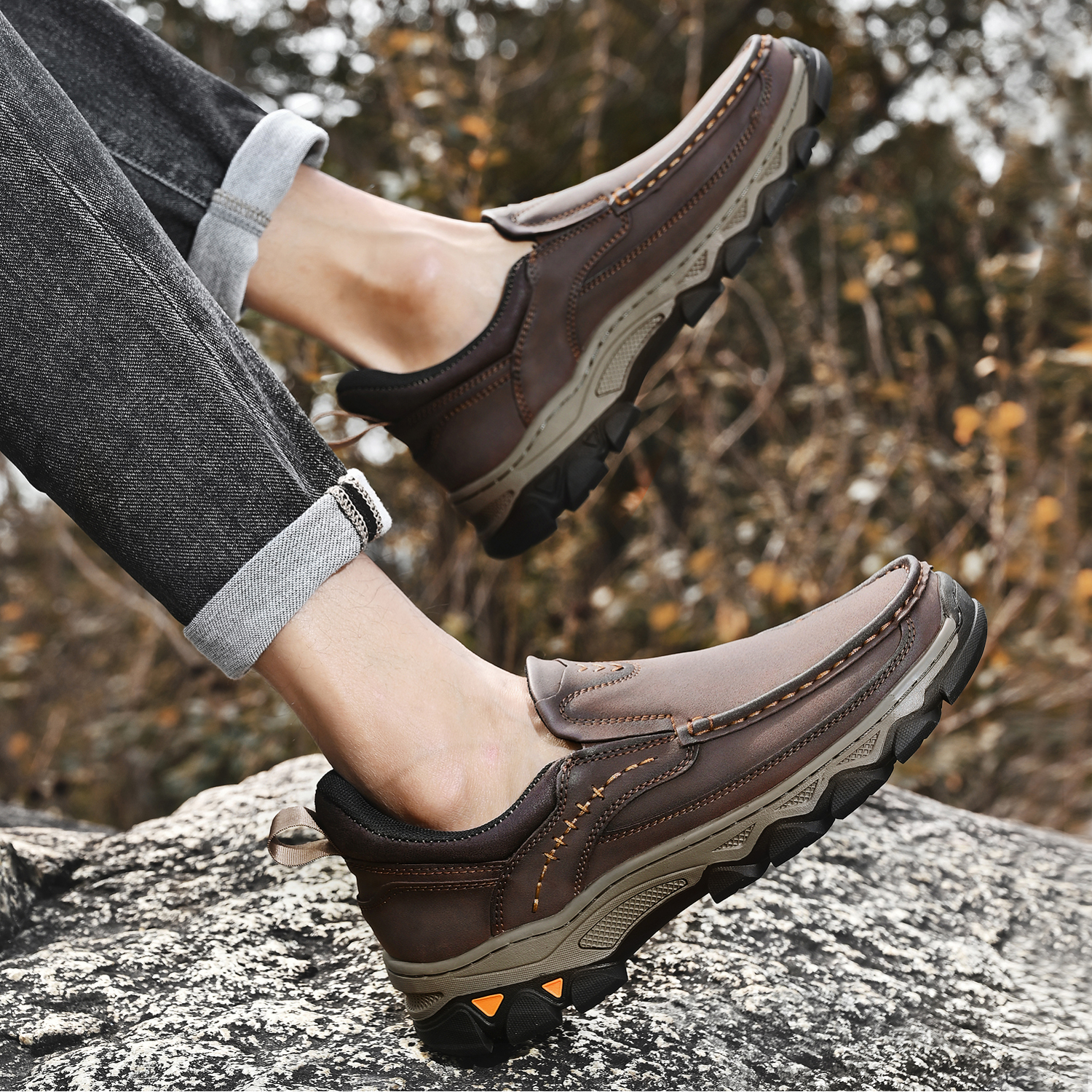 Mitchell Shoes Men’s EasePro Leather Slip-On Loafer