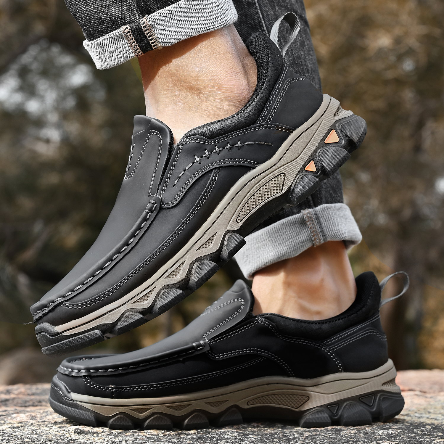 Mitchell Shoes Men’s EasePro Leather Slip-On Loafer