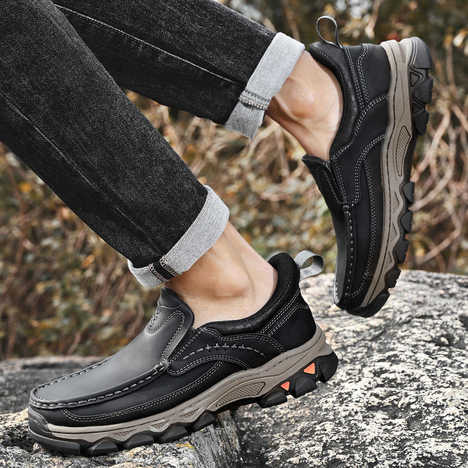 Mitchell Shoes Men’s EasePro Leather Slip-On Loafer