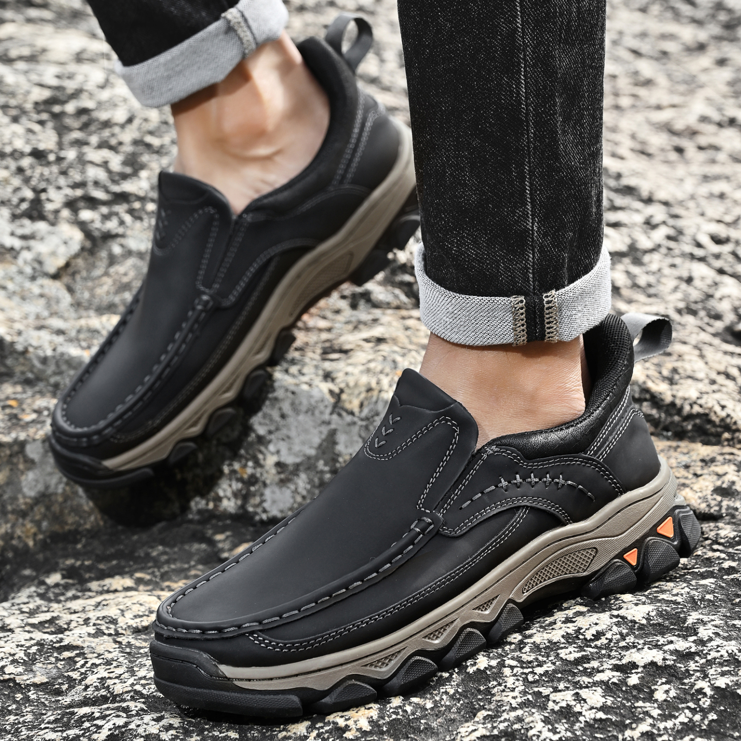 Mitchell Shoes Men’s EasePro Leather Slip-On Loafer