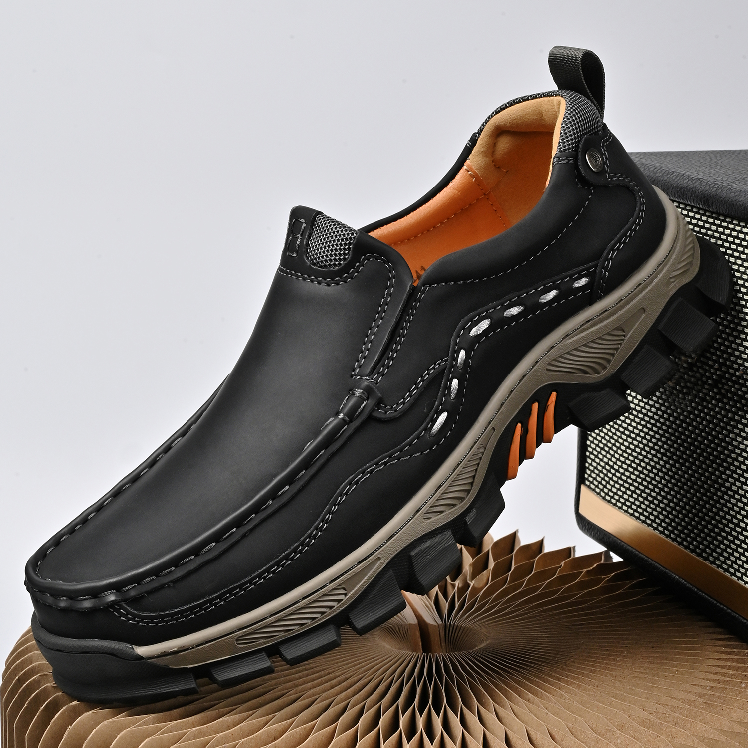 Men's Grippy Slip Resistant Outdoor Hiking Shoes