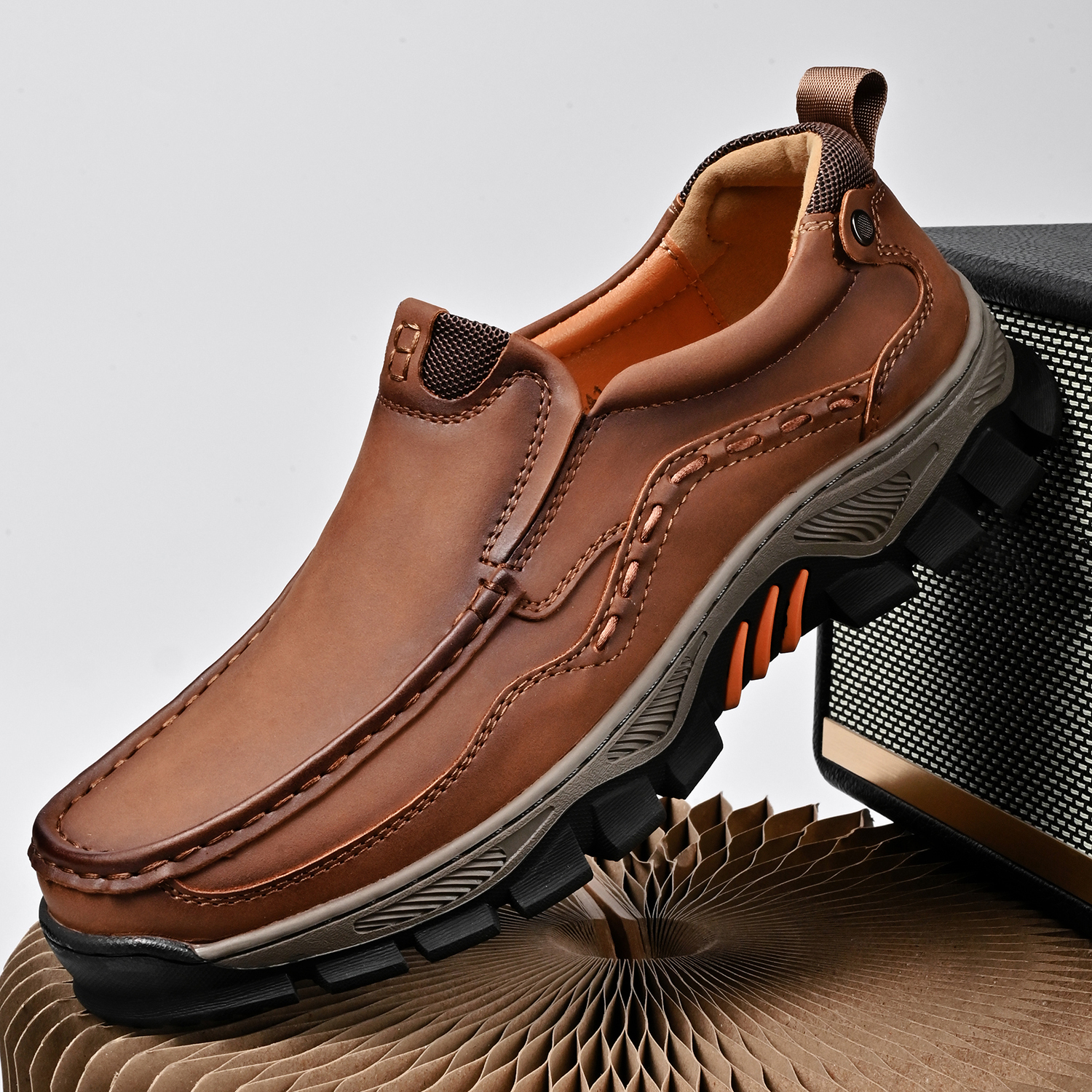 Men's Grippy Slip Resistant Outdoor Hiking Shoes