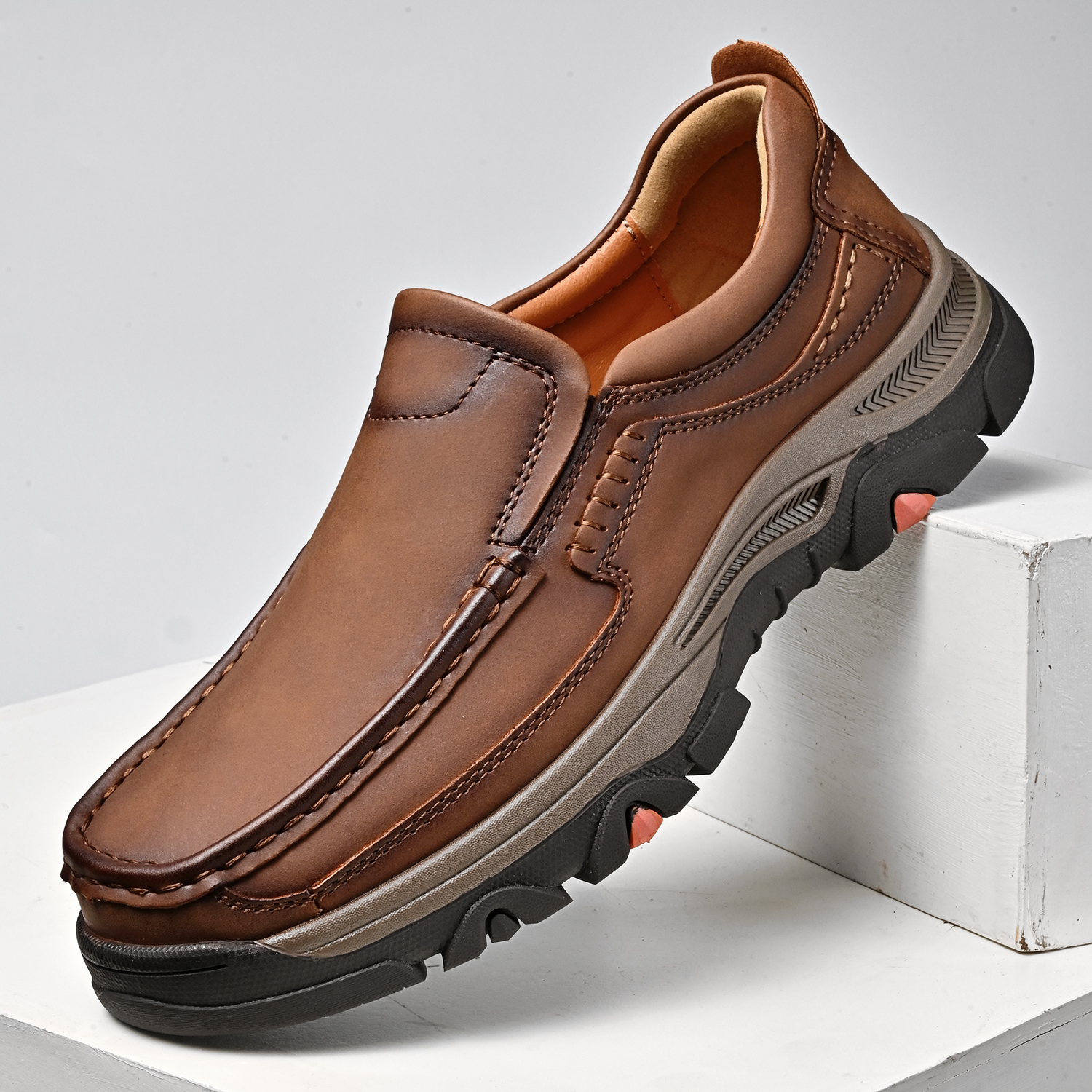 Men's Leather Plus Size Casual Loafers