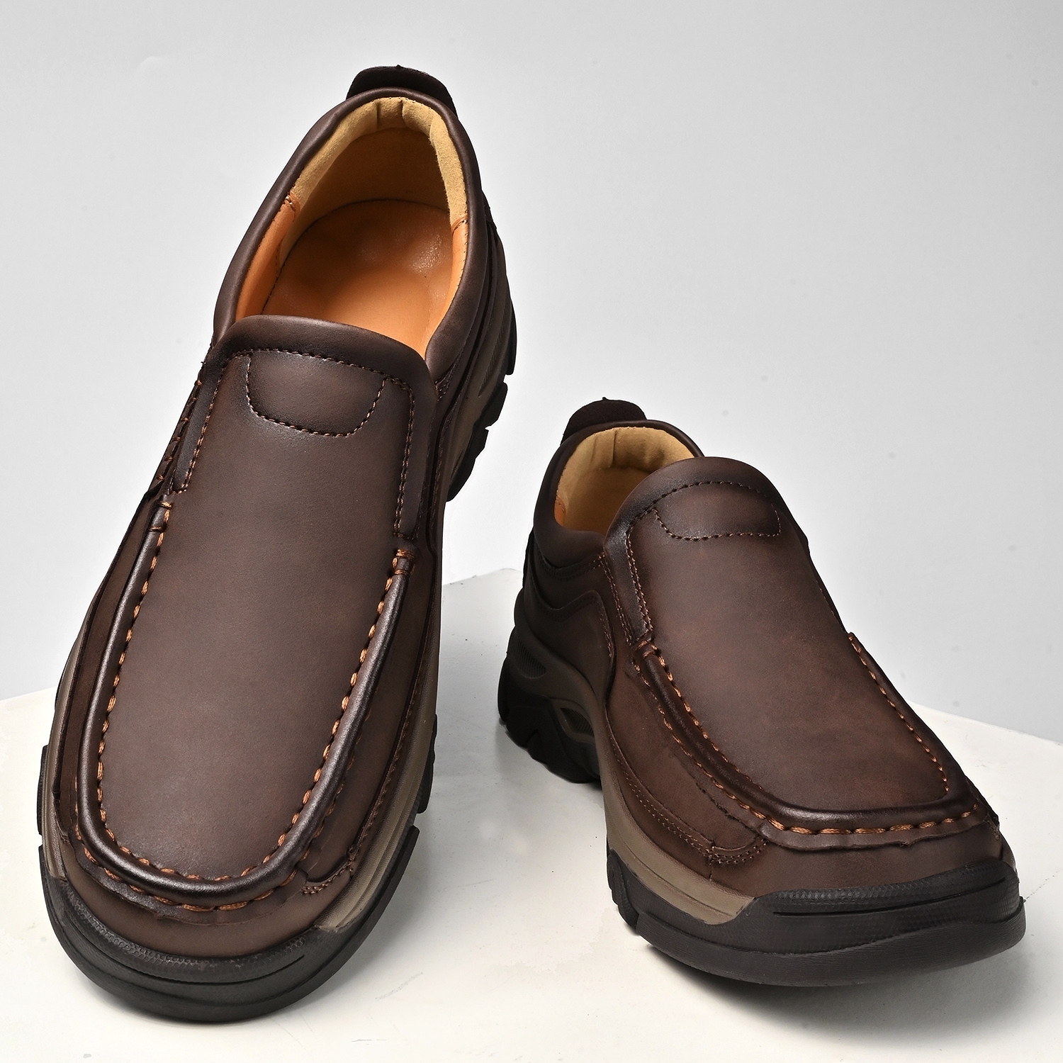 Men's Leather Plus Size Casual Loafers