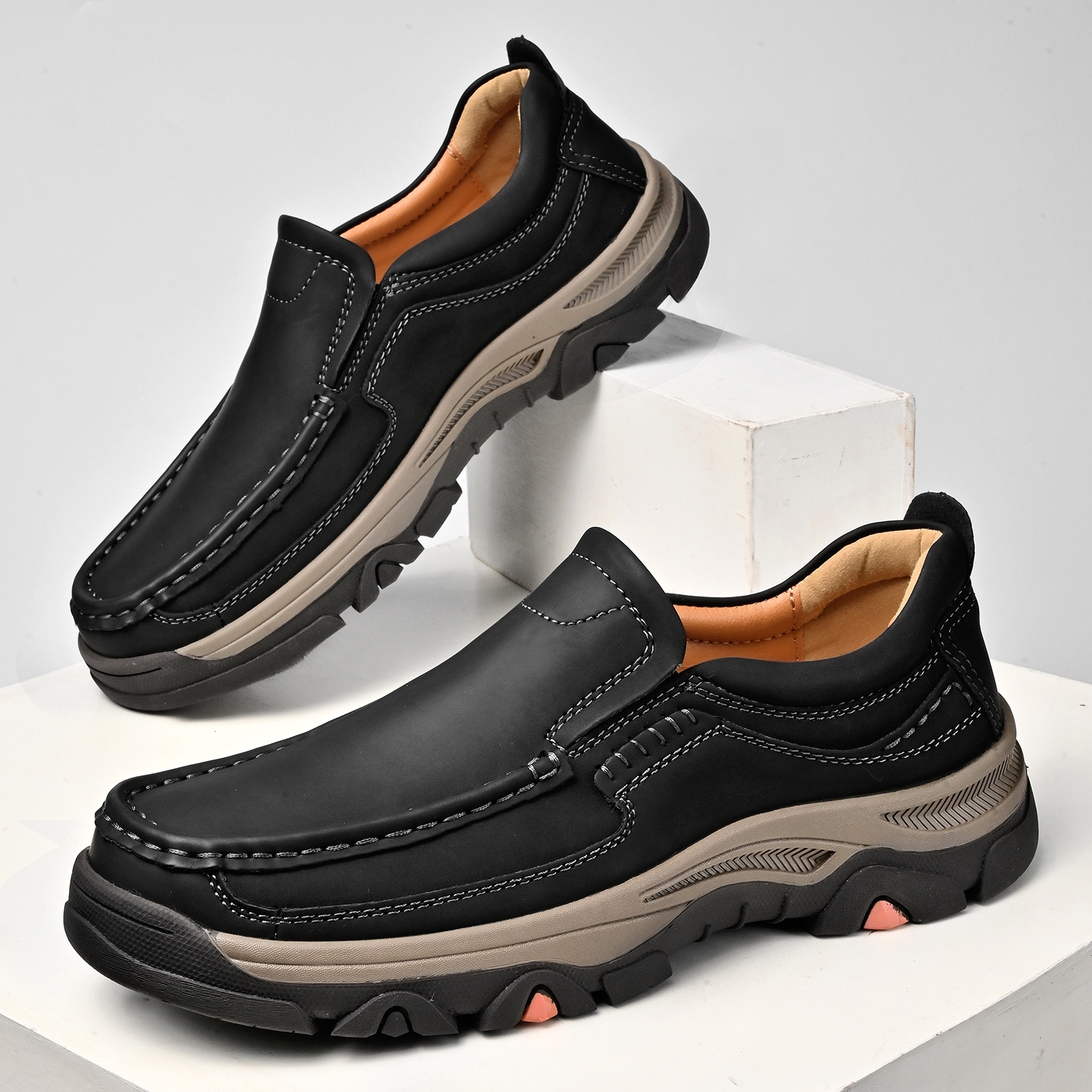 Men's Leather Plus Size Casual Loafers