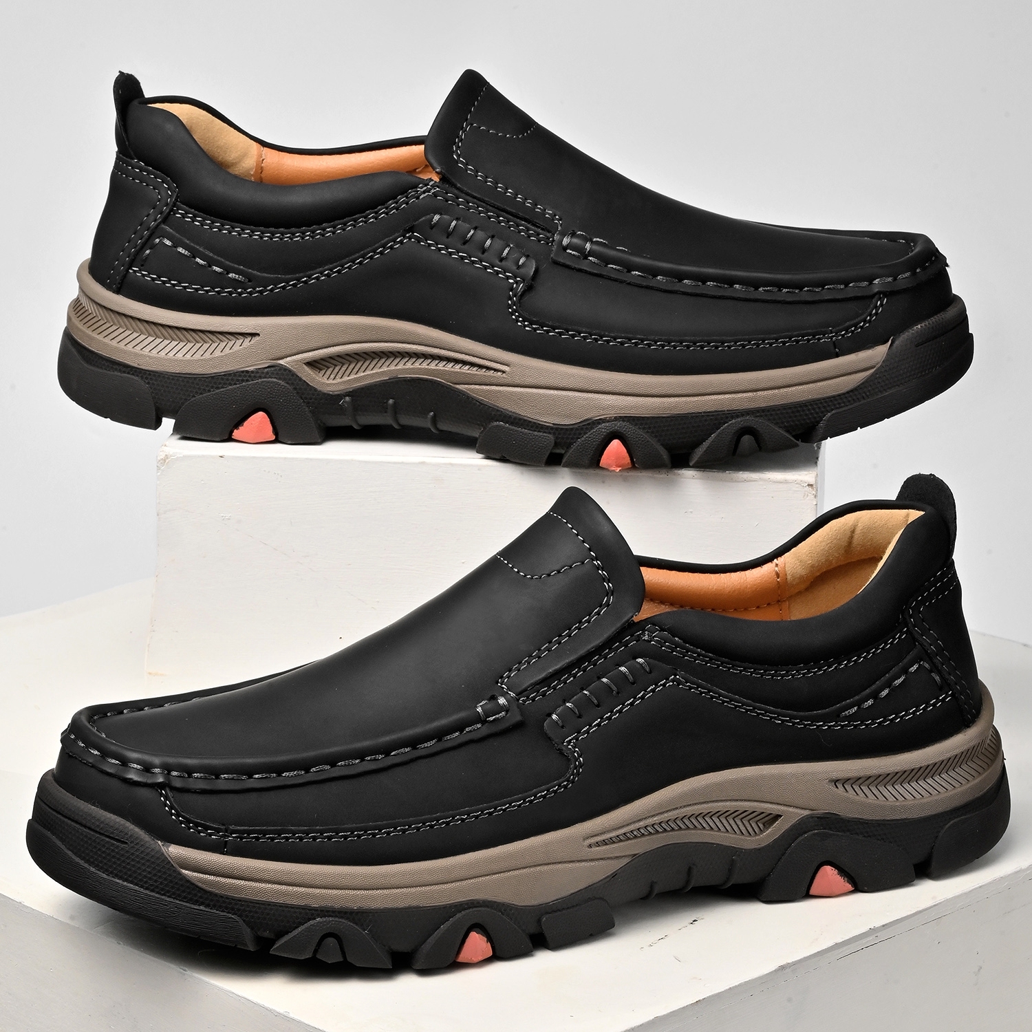 Men's Leather Plus Size Casual Loafers