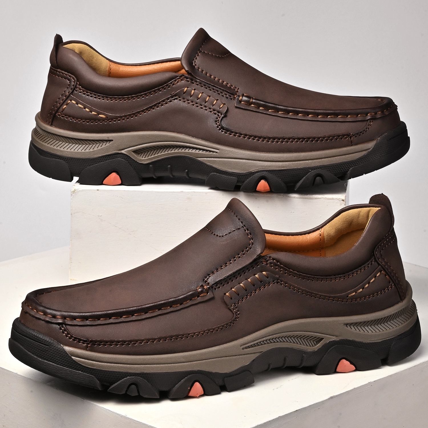 Men's Leather Plus Size Casual Loafers