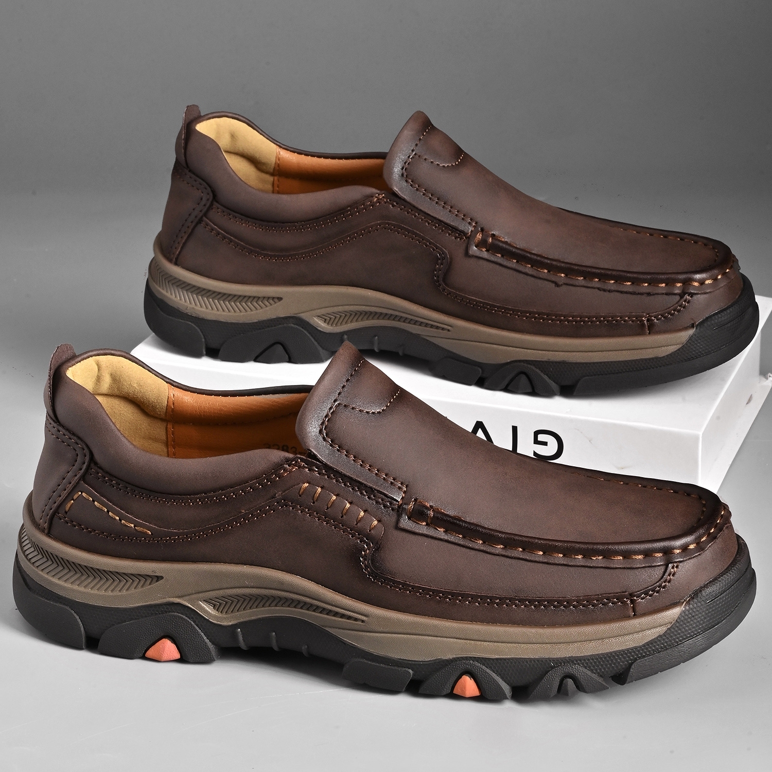 Men's Leather Plus Size Casual Loafers