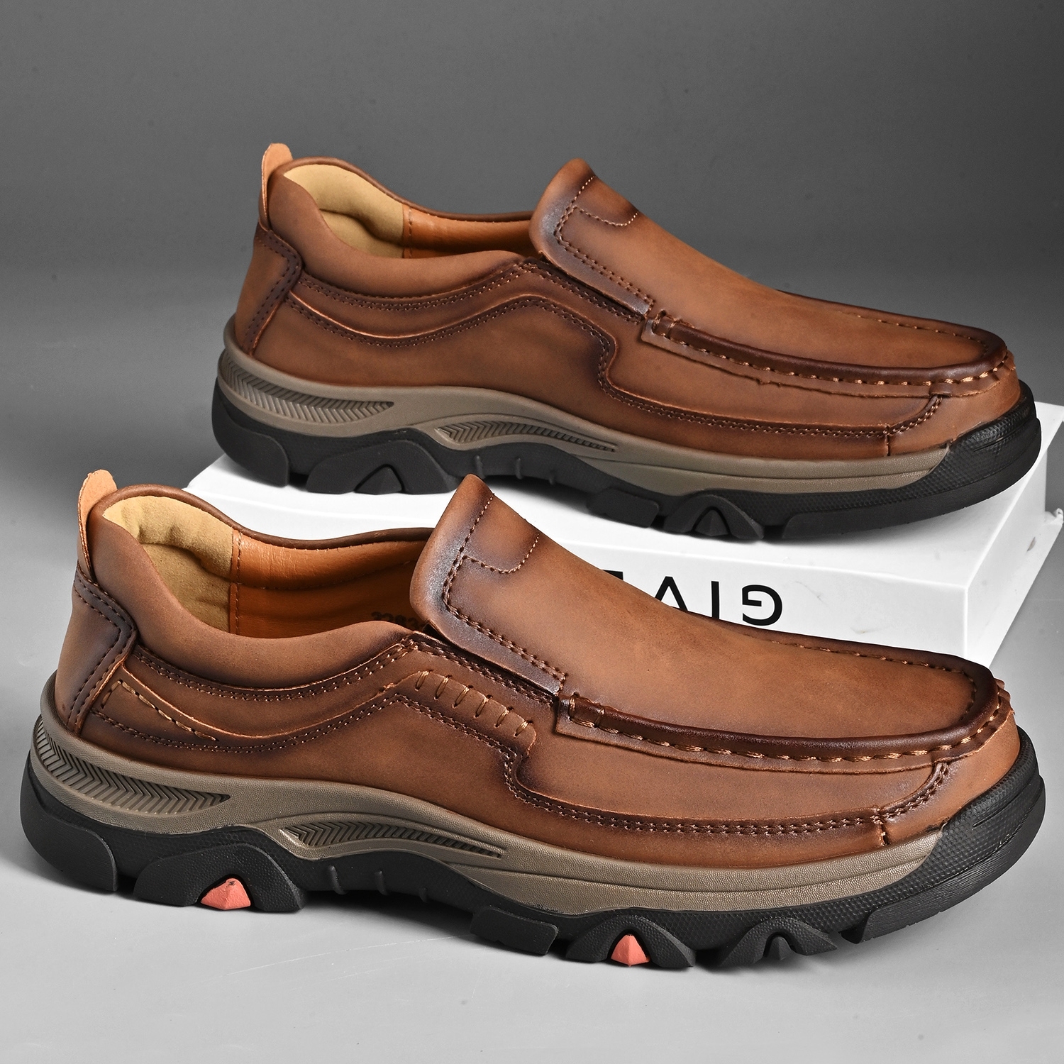 Men's Leather Plus Size Casual Loafers