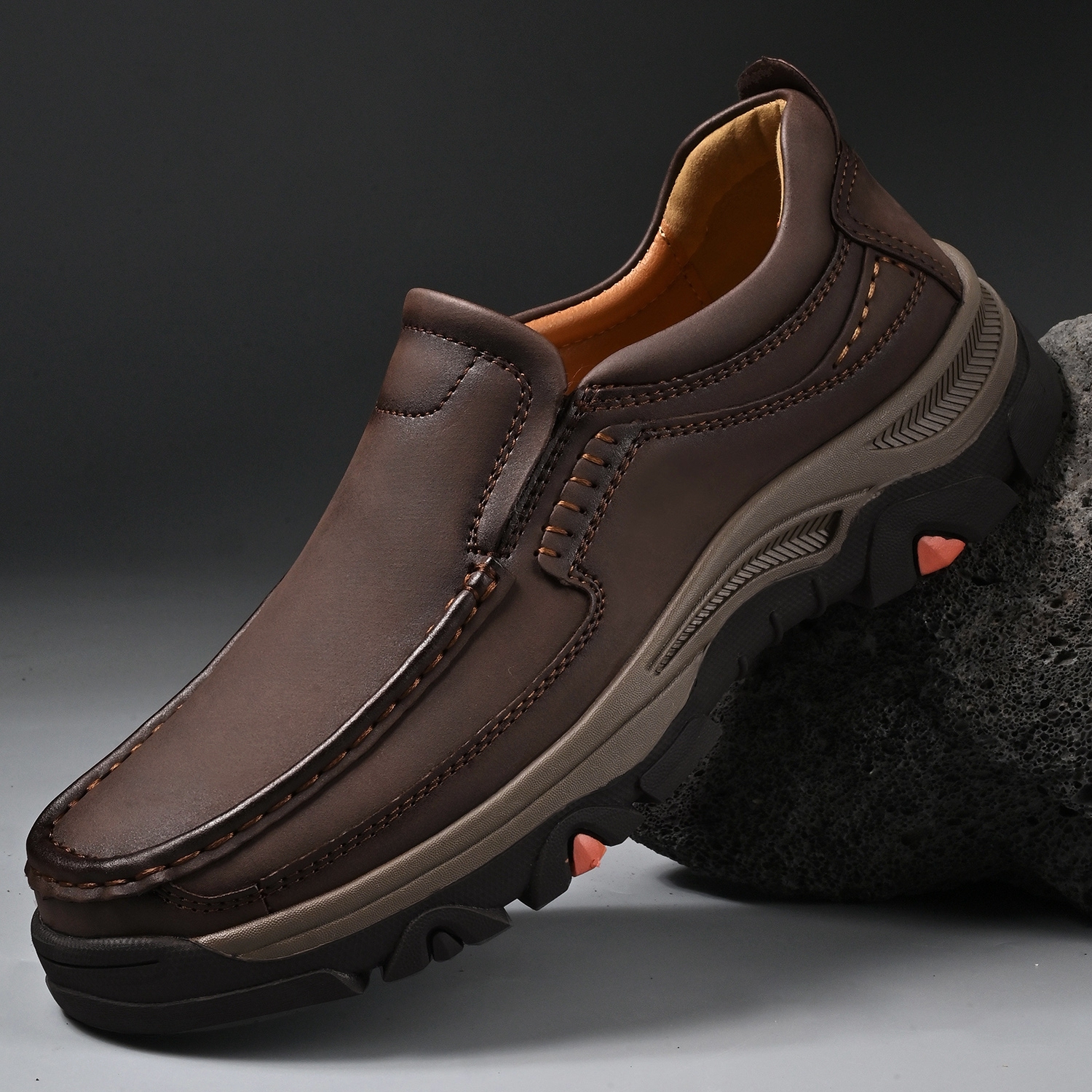 Men's Leather Plus Size Casual Loafers