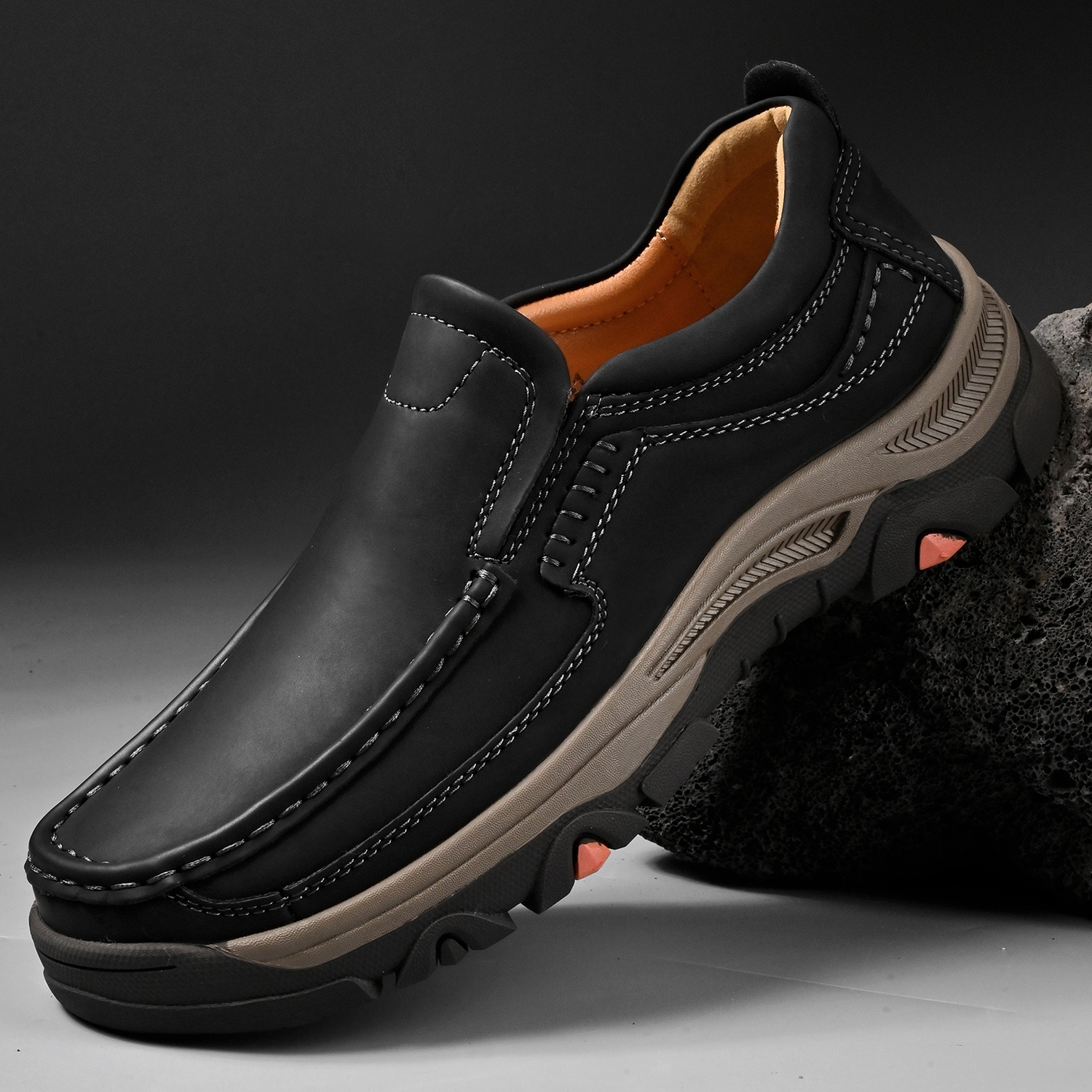 Men's Leather Plus Size Casual Loafers