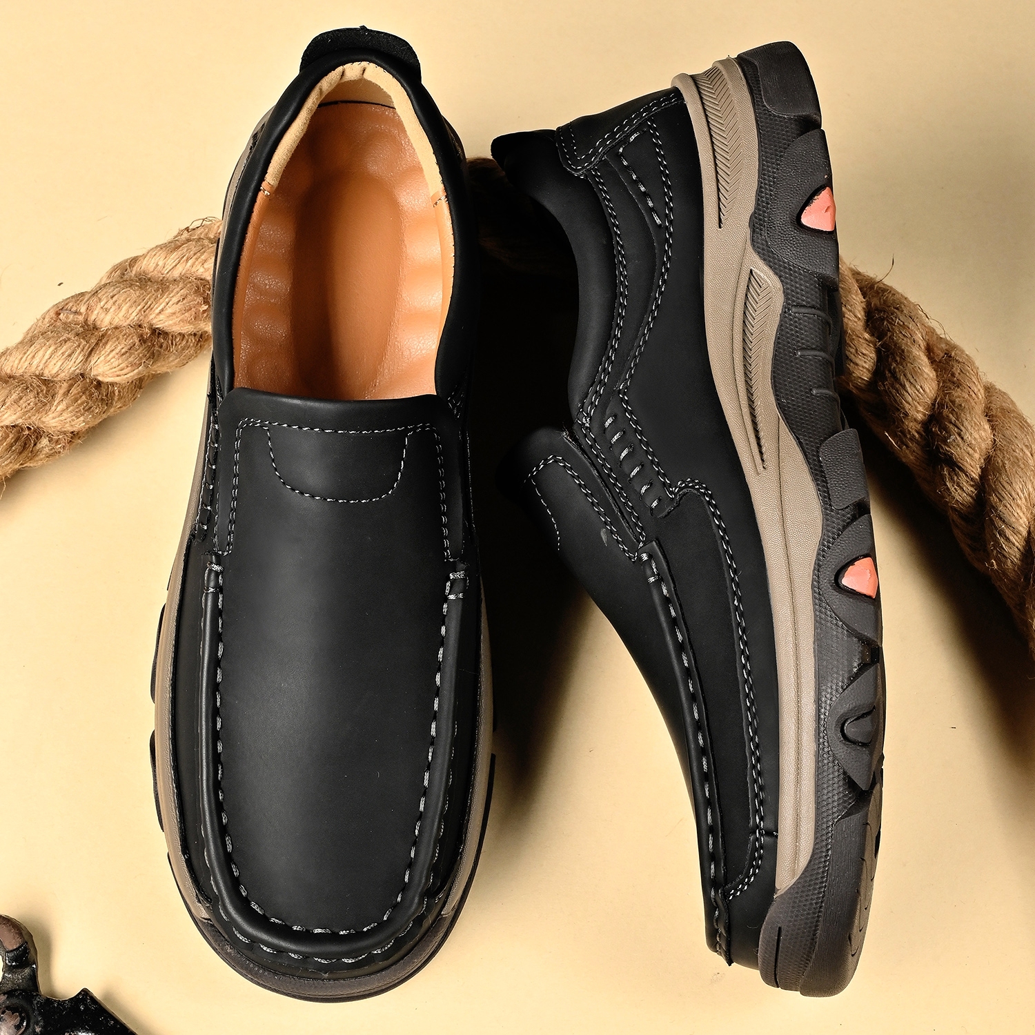 Men's Leather Plus Size Casual Loafers