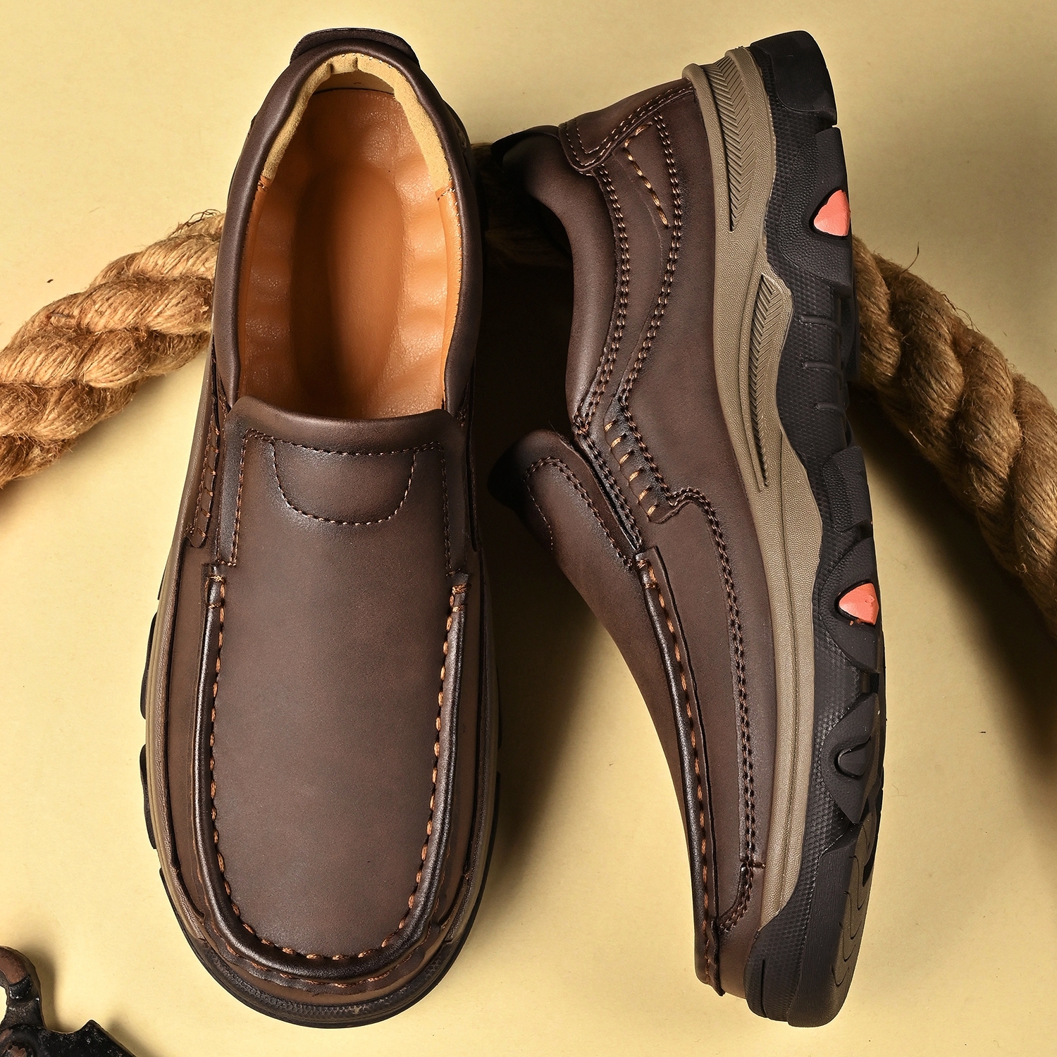 Men's Leather Plus Size Casual Loafers