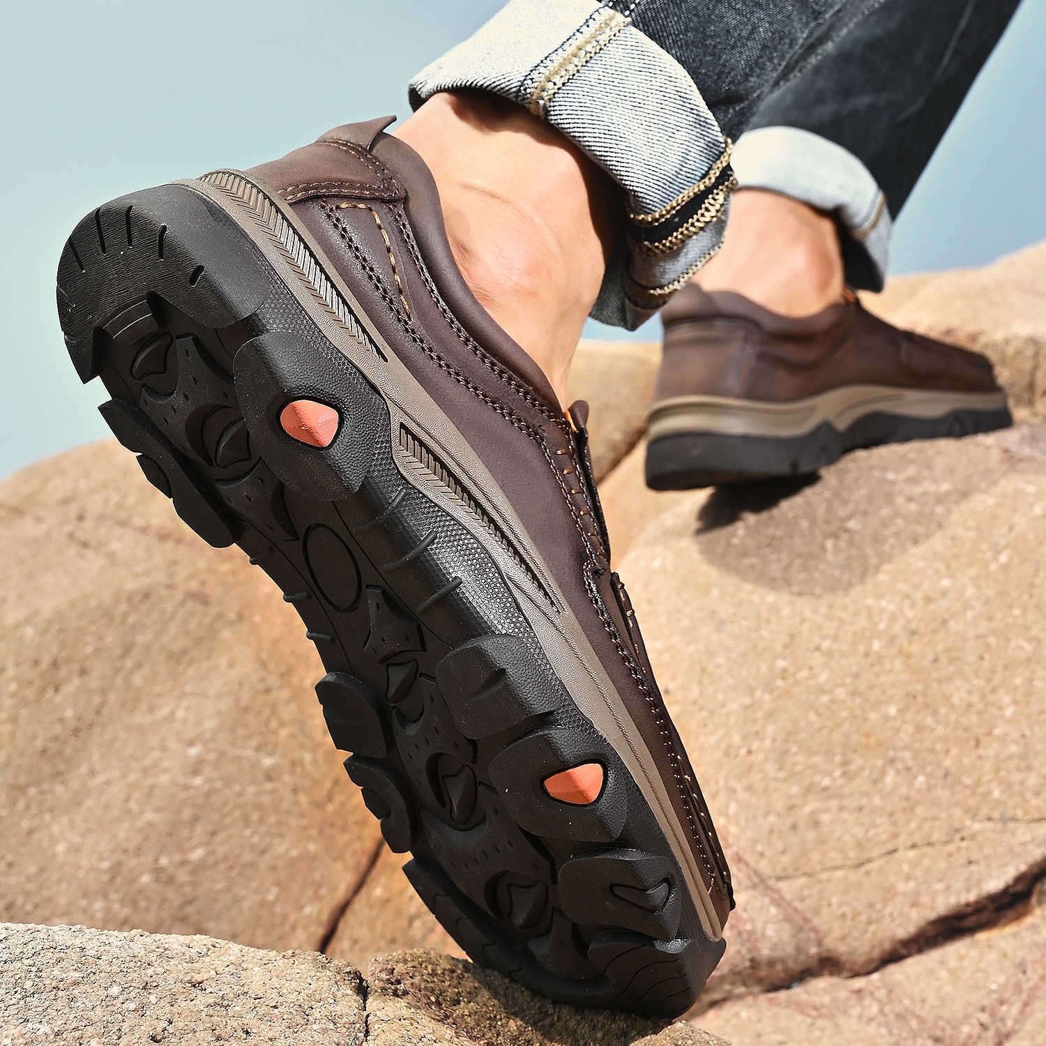 Men's Leather Plus Size Casual Loafers