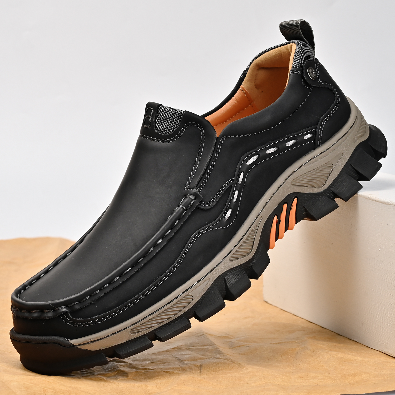 Men's Grippy Slip Resistant Outdoor Hiking Shoes