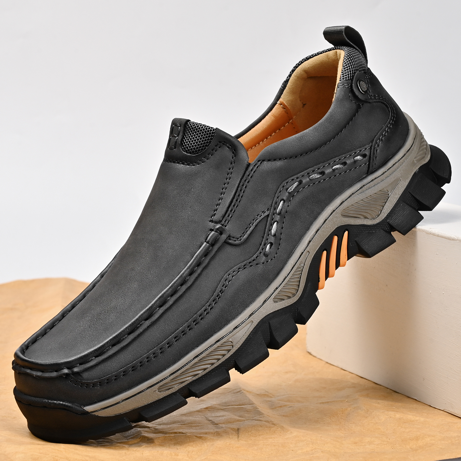 Men's Grippy Slip Resistant Outdoor Hiking Shoes