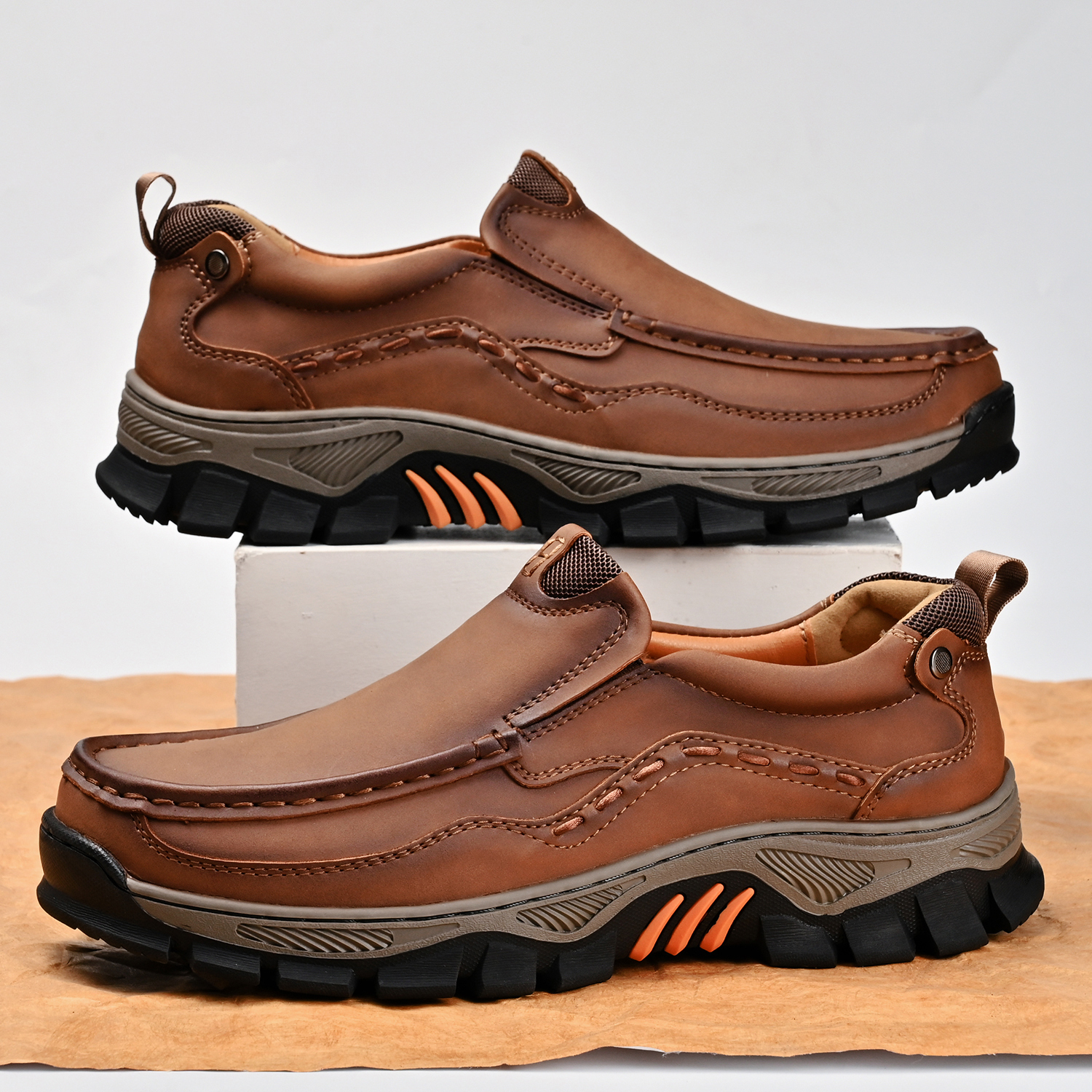 Men's Grippy Slip Resistant Outdoor Hiking Shoes