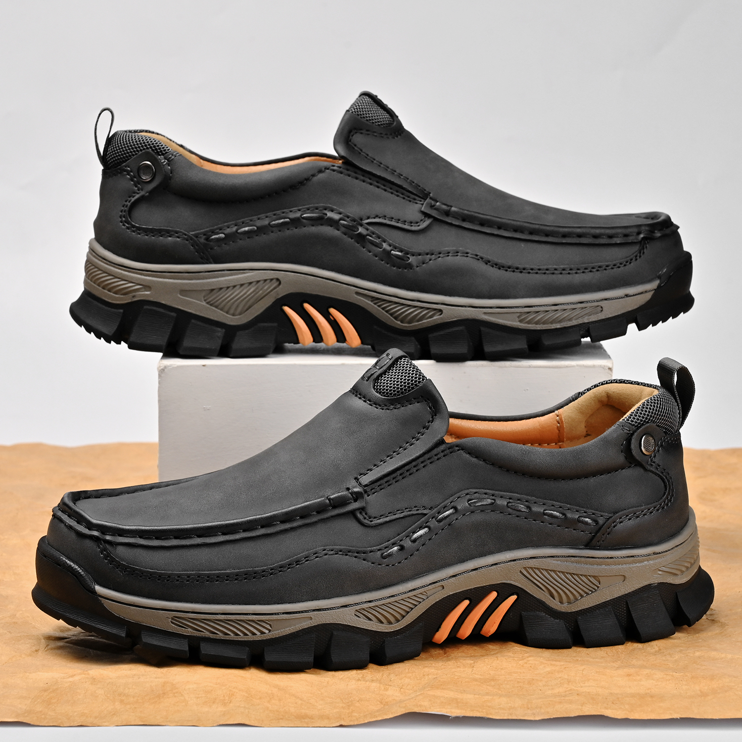 Men's Grippy Slip Resistant Outdoor Hiking Shoes