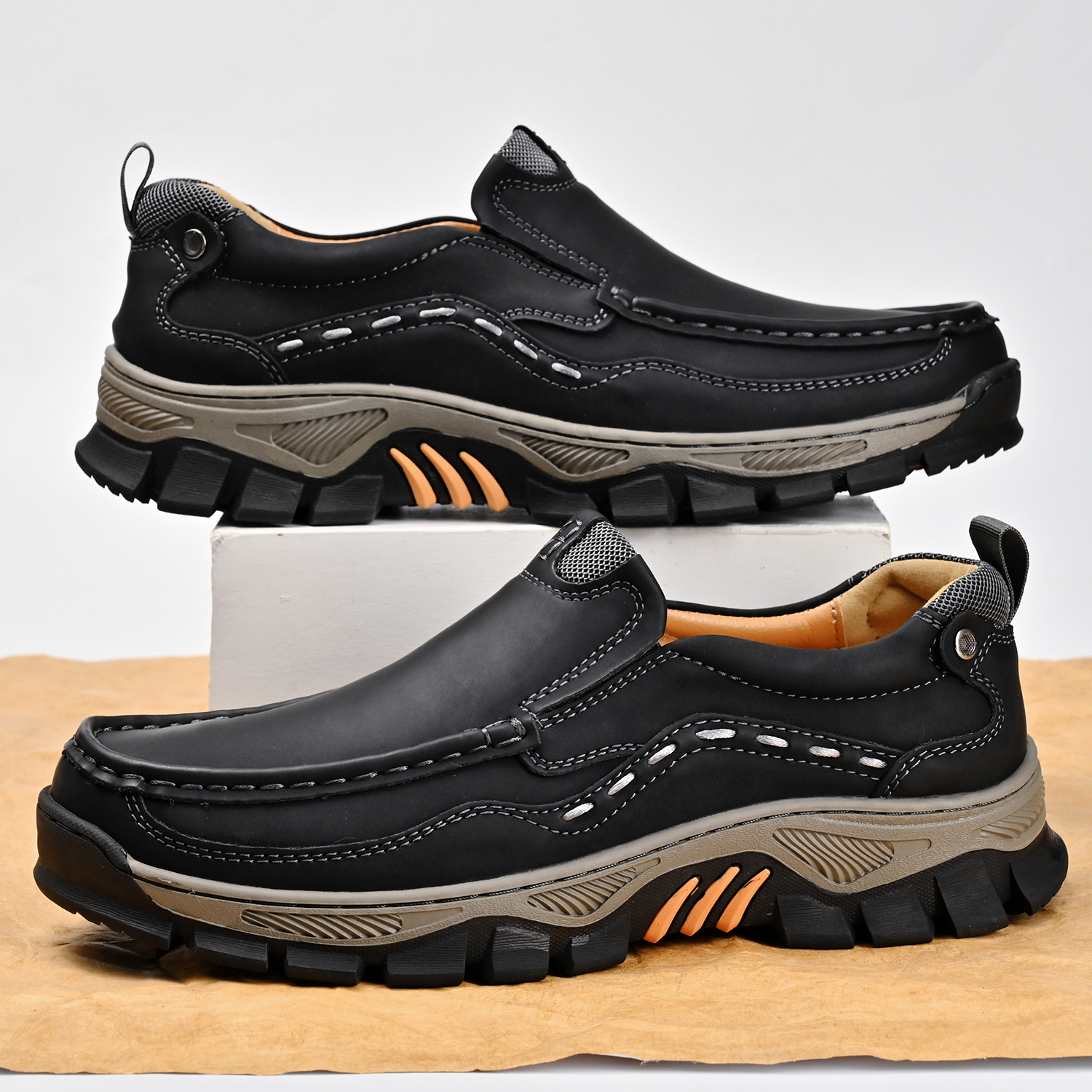 Men's Grippy Slip Resistant Outdoor Hiking Shoes