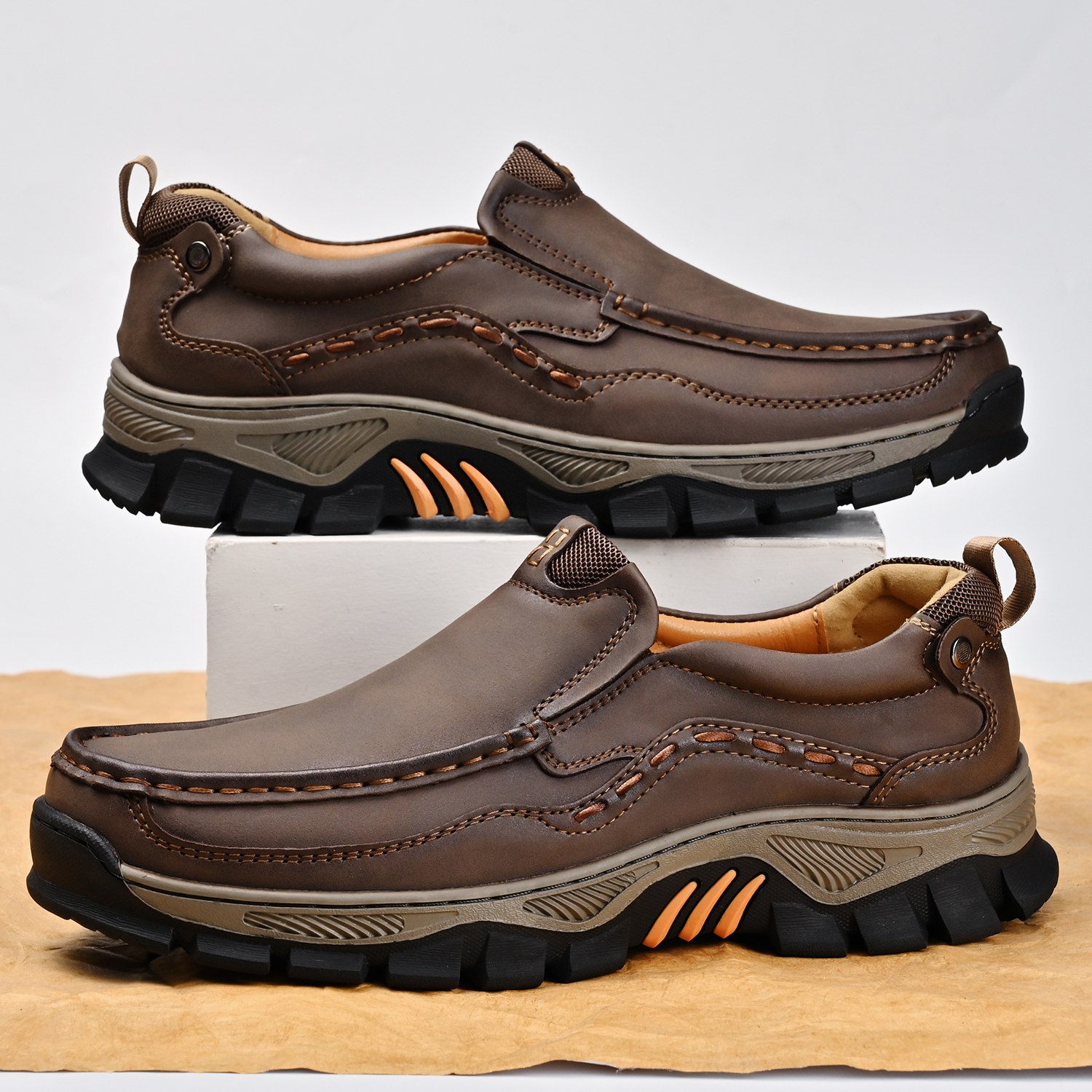 Men's Grippy Slip Resistant Outdoor Hiking Shoes