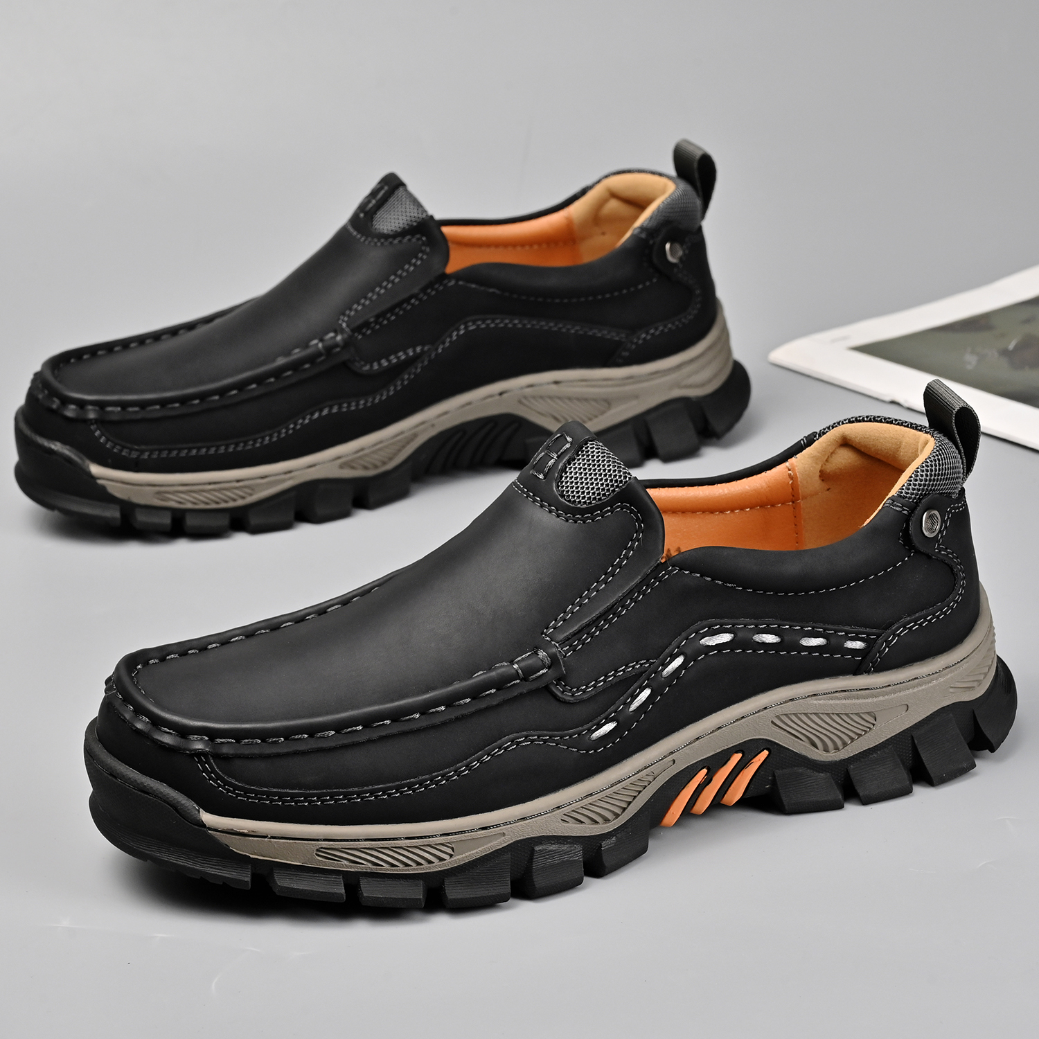 Men's Grippy Slip Resistant Outdoor Hiking Shoes