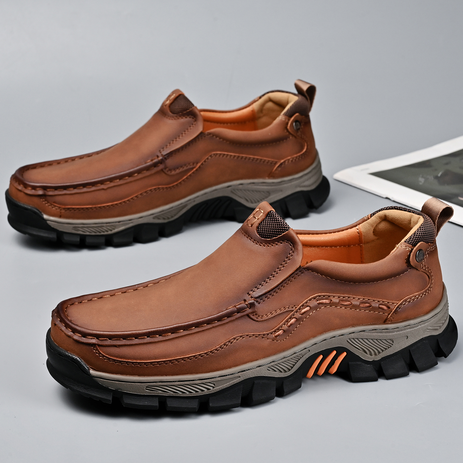 Men's Grippy Slip Resistant Outdoor Hiking Shoes